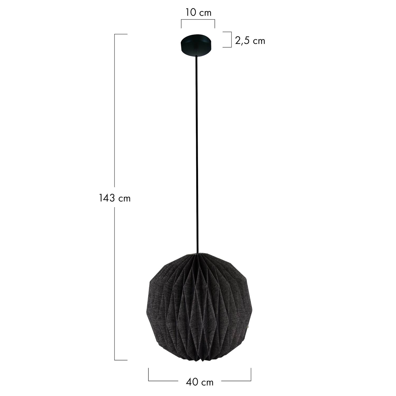 Ceiling light paper 40x40x43cm