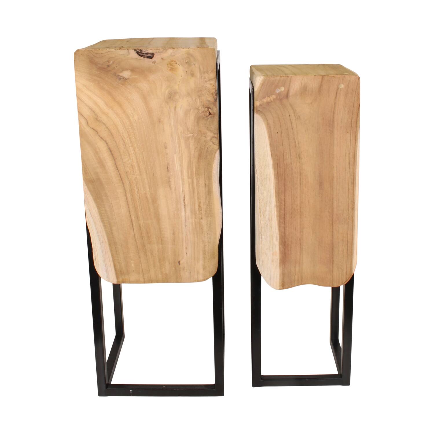 Side table teak wood 29x28x77cm S2 - Natural