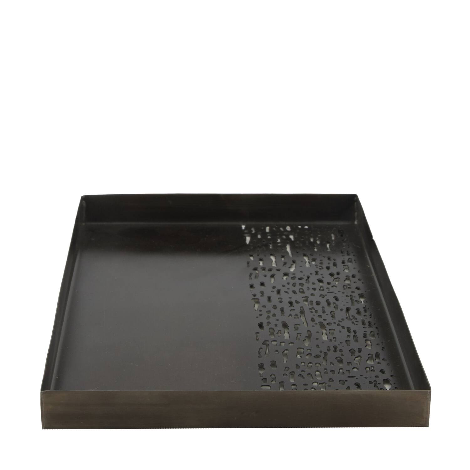 Tray metal 28x18x2cm - Bronze