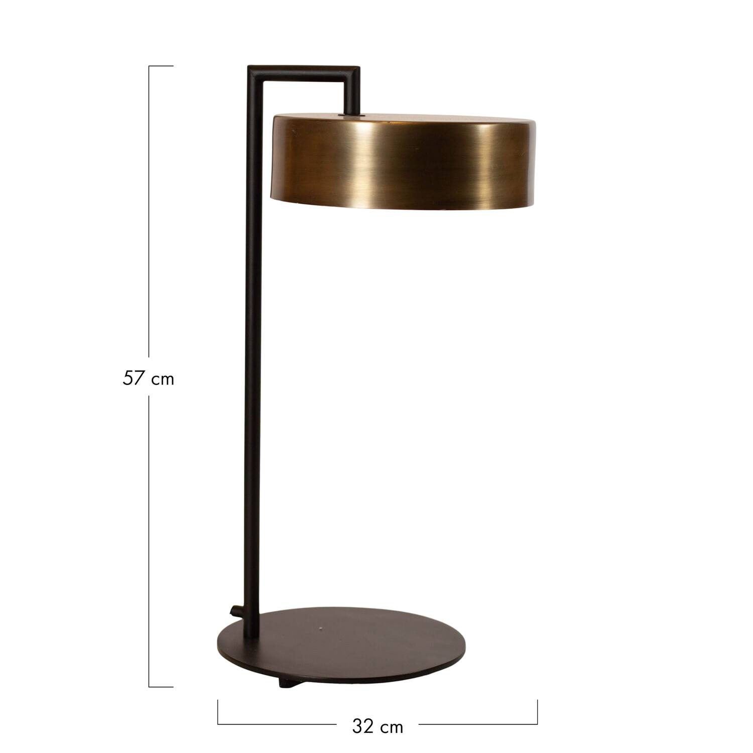 Table lamp metal 32x27x57cm