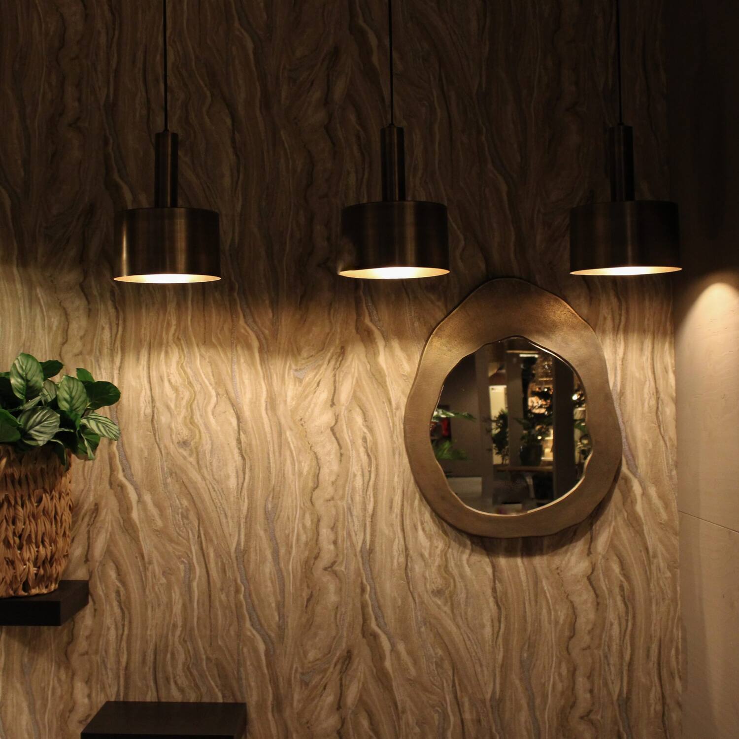 Ceiling light metal 100x8x150cm - Gold