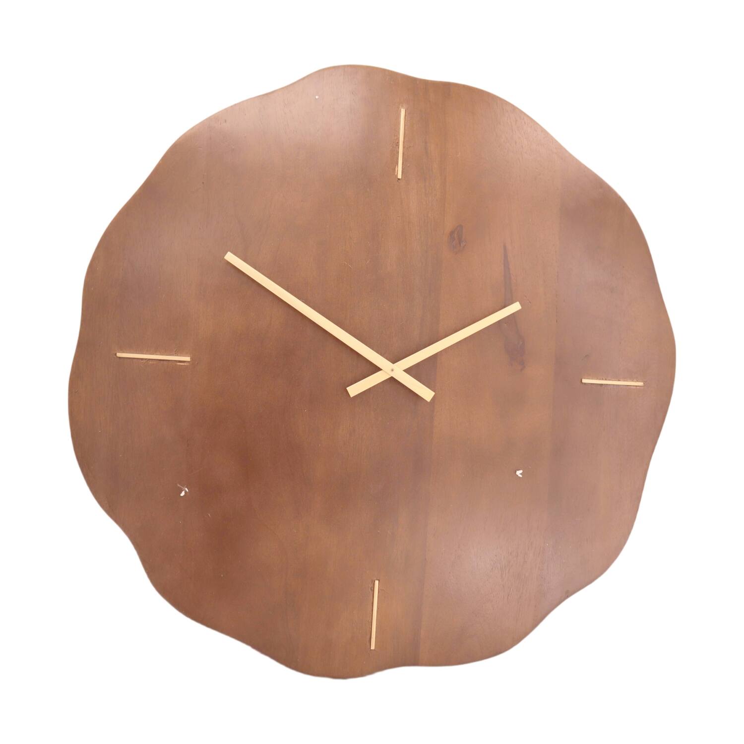 Clock mango wood 66x5x66cm