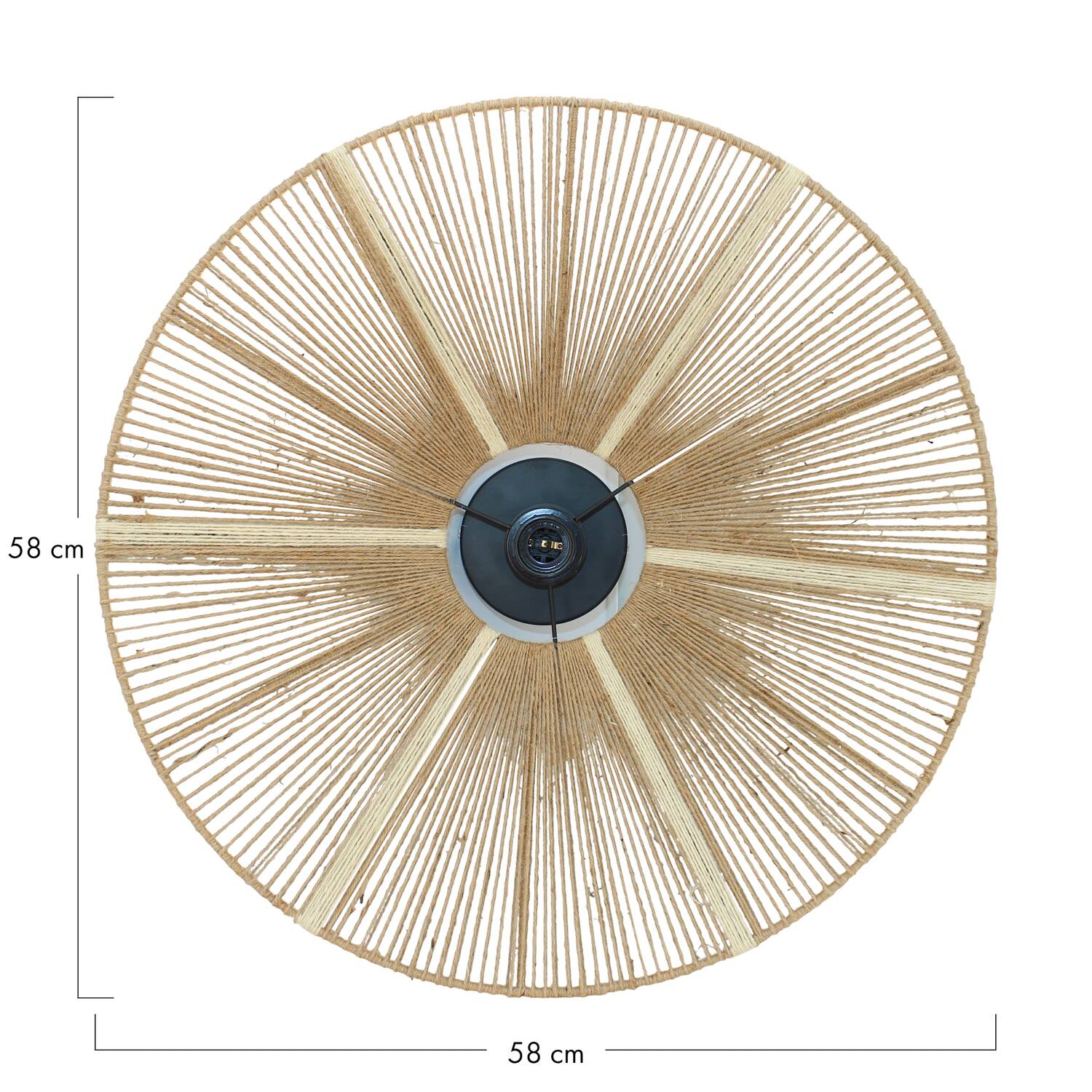 Wall light jute 58x18x58cm