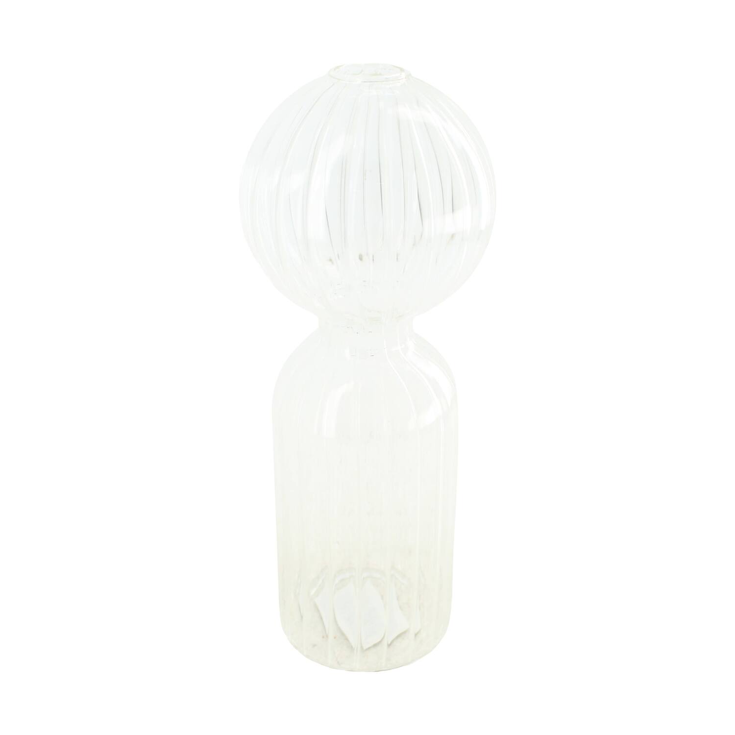 Vase glass 10x10x25cm - Transparent