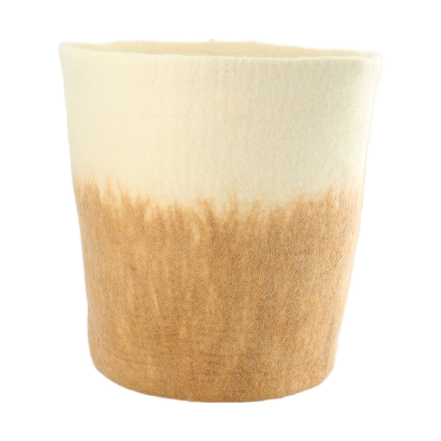Basket wool 38x38x38cm - Cream