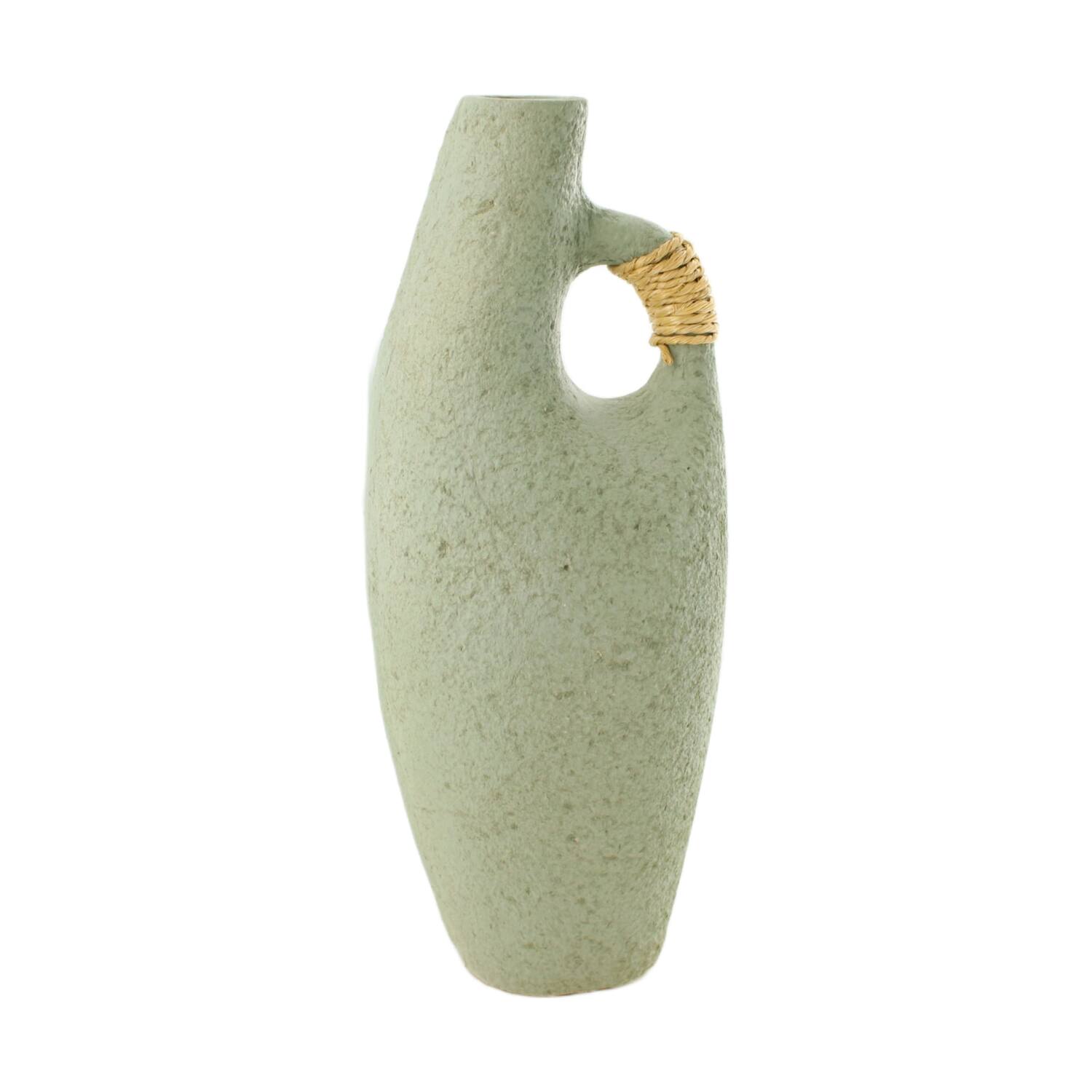 Vase paper mache 14x12x37cm