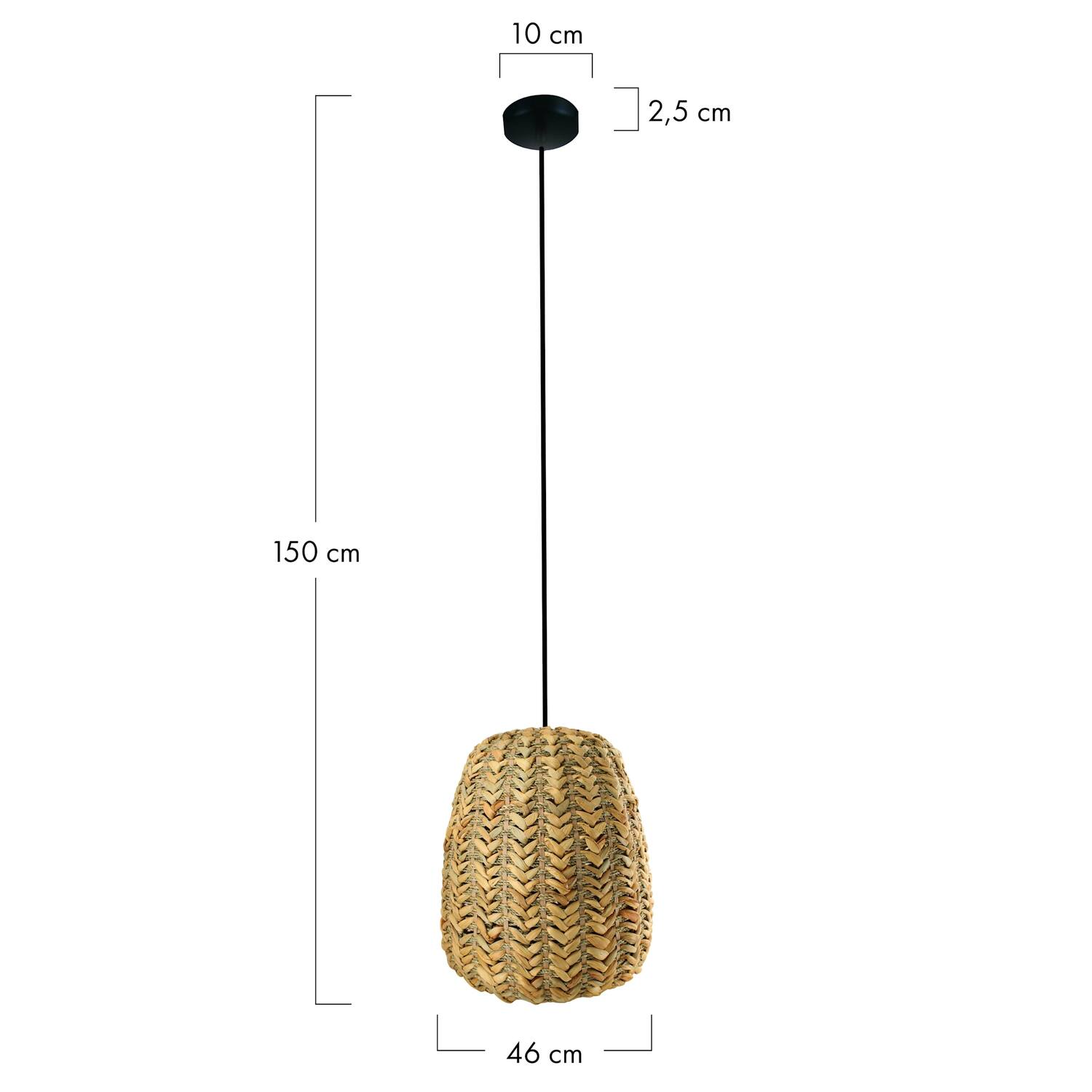 Ceiling light waterhyacinth 46x46x50cm
