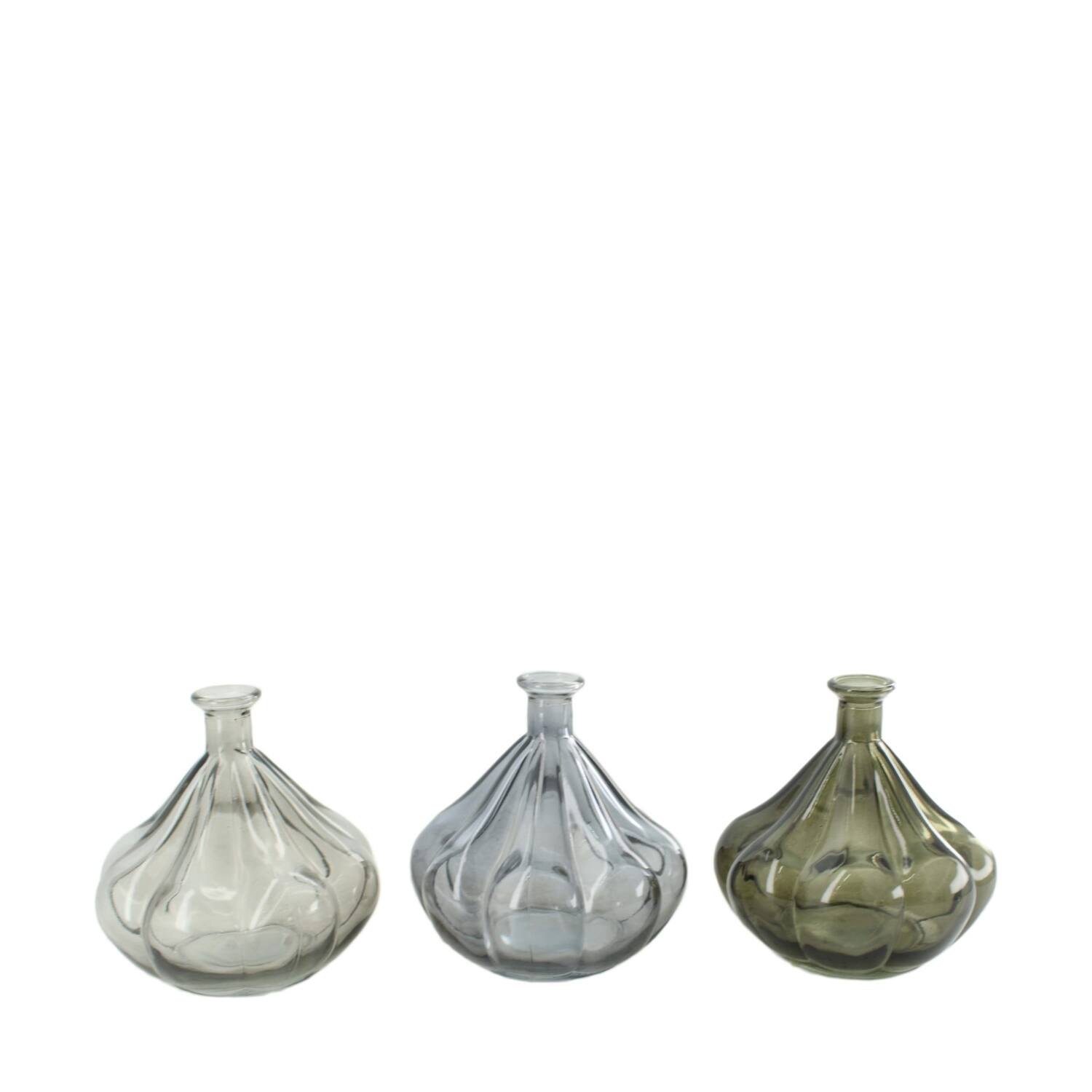Vase glass 11.5x11.5x11.7cm C/3
