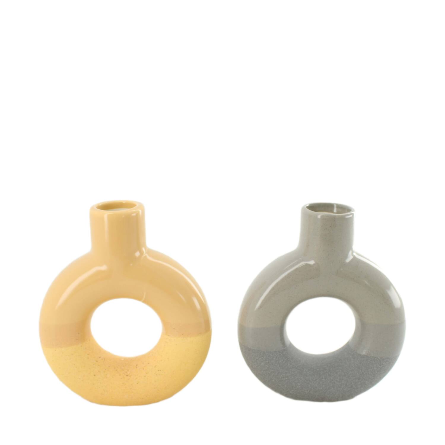 Vase ceramic 12.9x3.9x15cm C/2