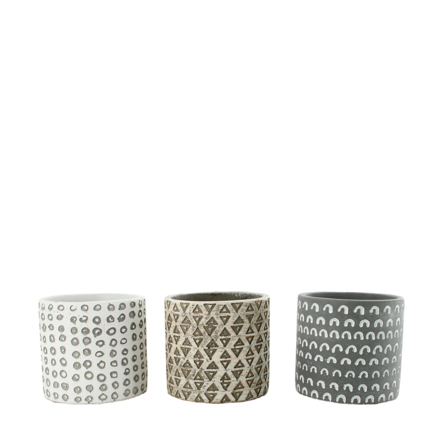 Planter cement 11x11x10cm A/3
