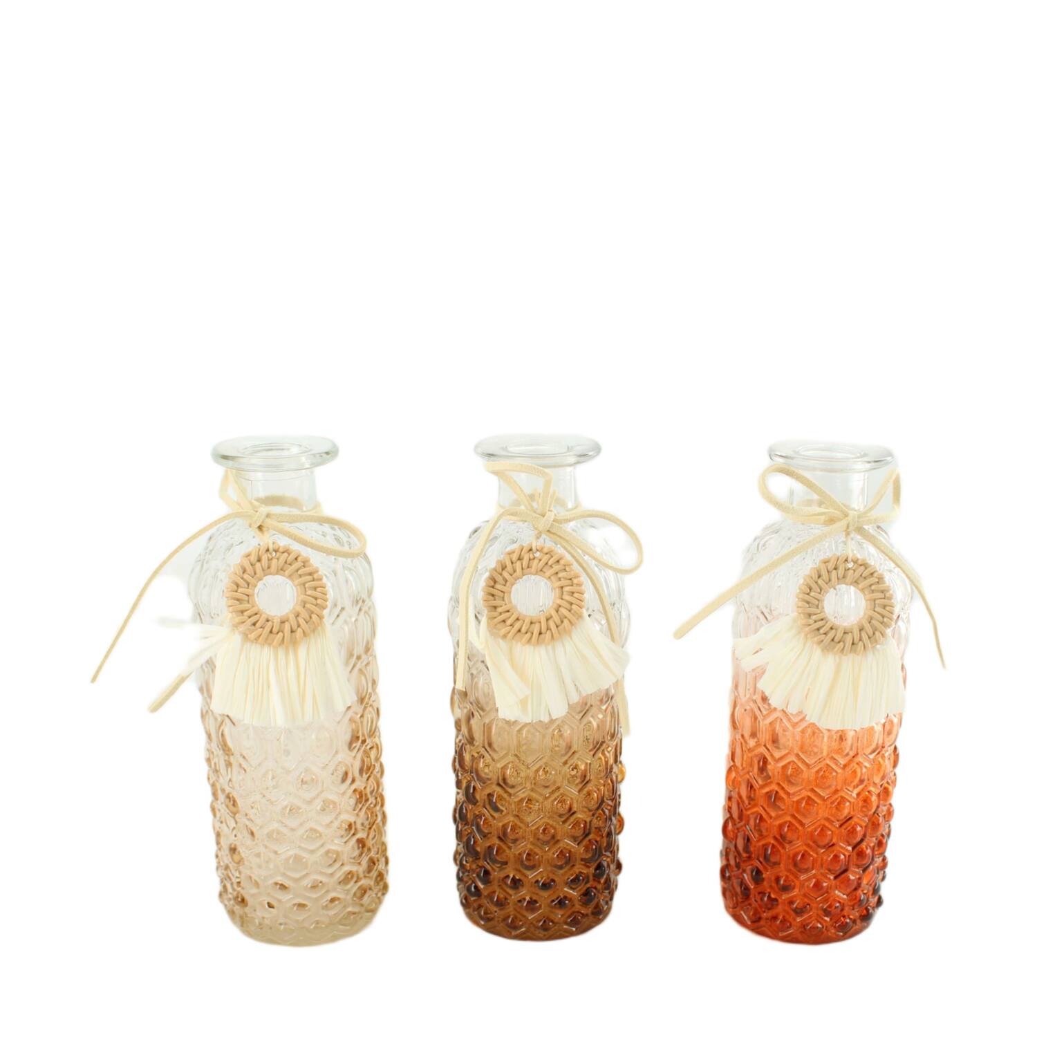 Bottle glass with hanger 5.5x5.5x16.5cm C/3