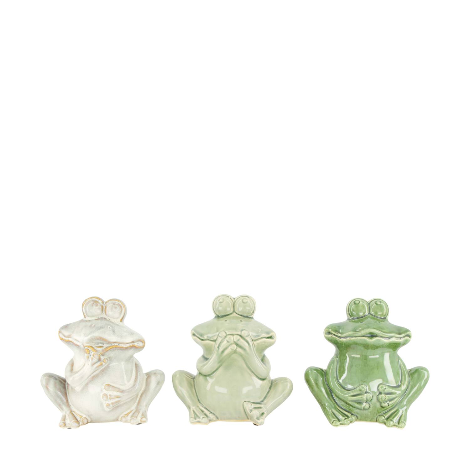 Frog ceramic 17x12.5x18cm  - Green