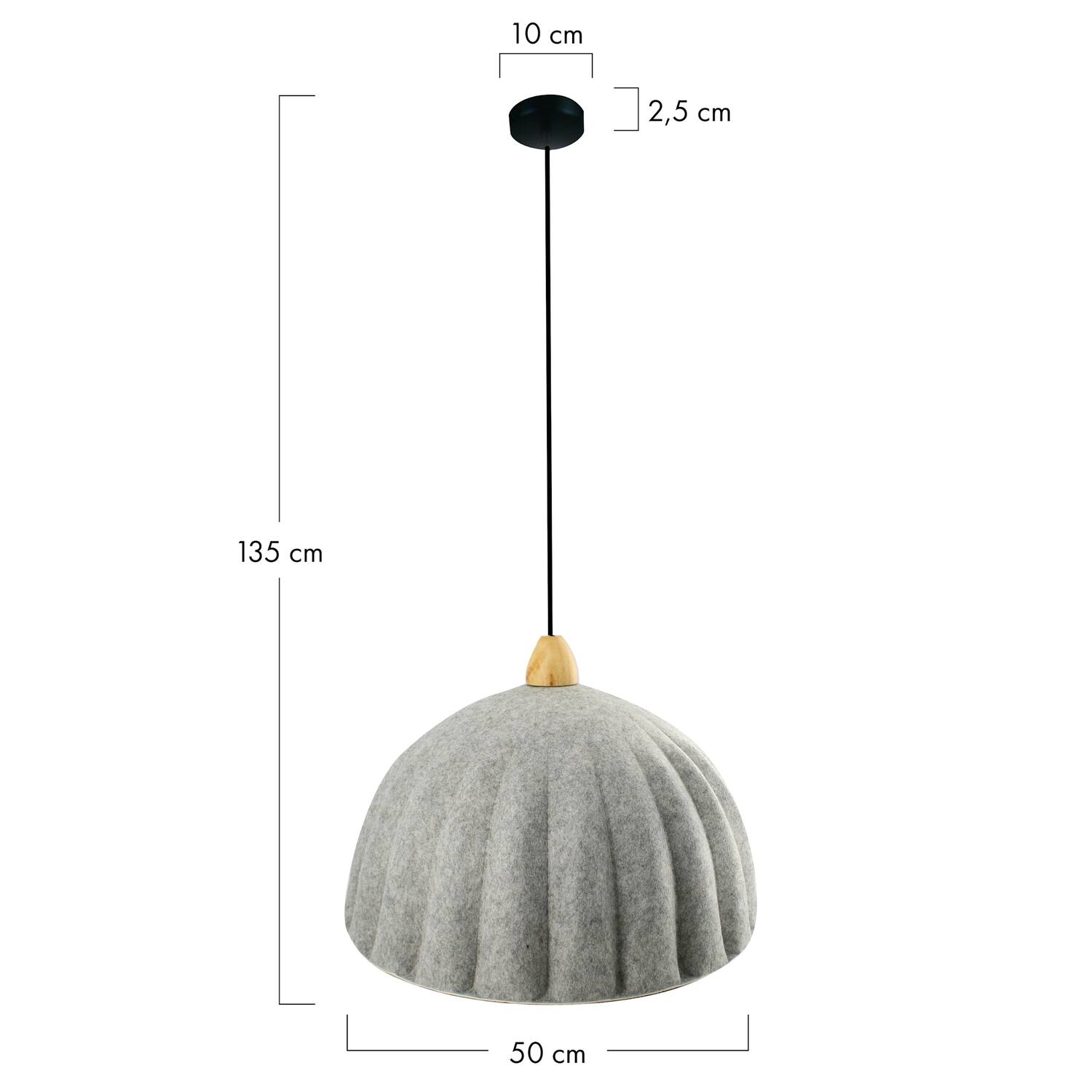 Ceiling light felt 50x50x35cm