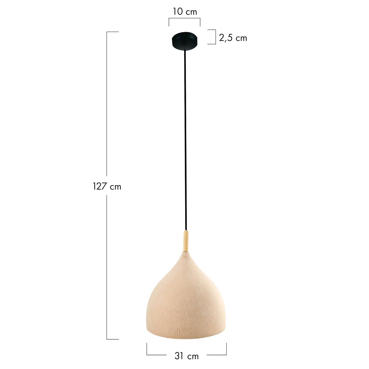 Ceiling light felt 31x31x27cm