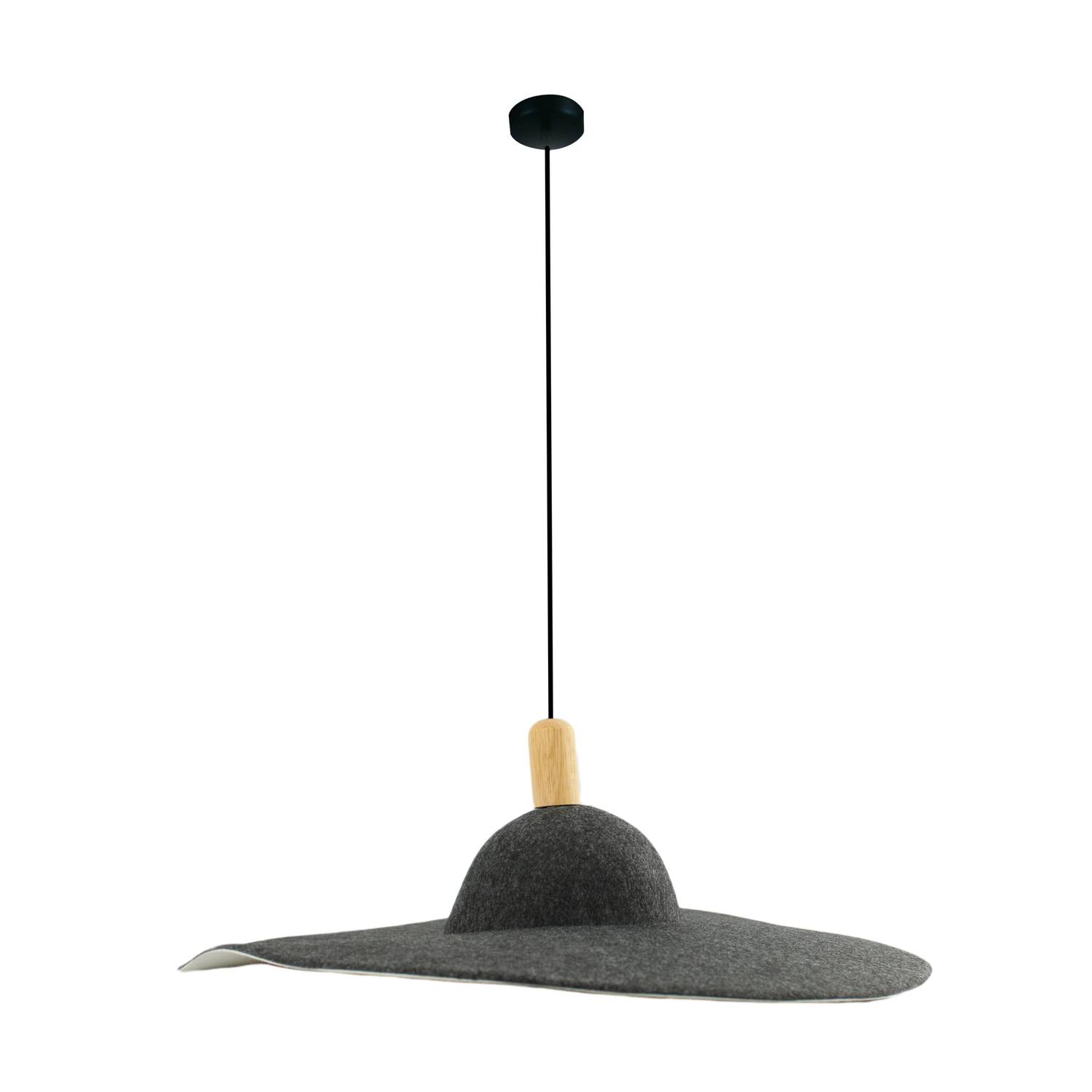 Ceiling light felt 48x48x16cm - Grey
