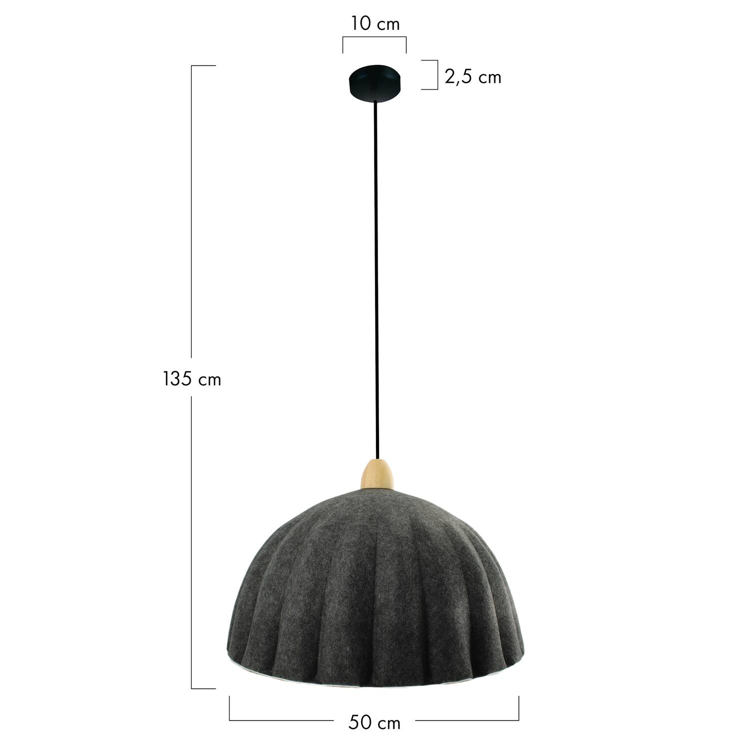 Ceiling light felt 50x50x35cm
