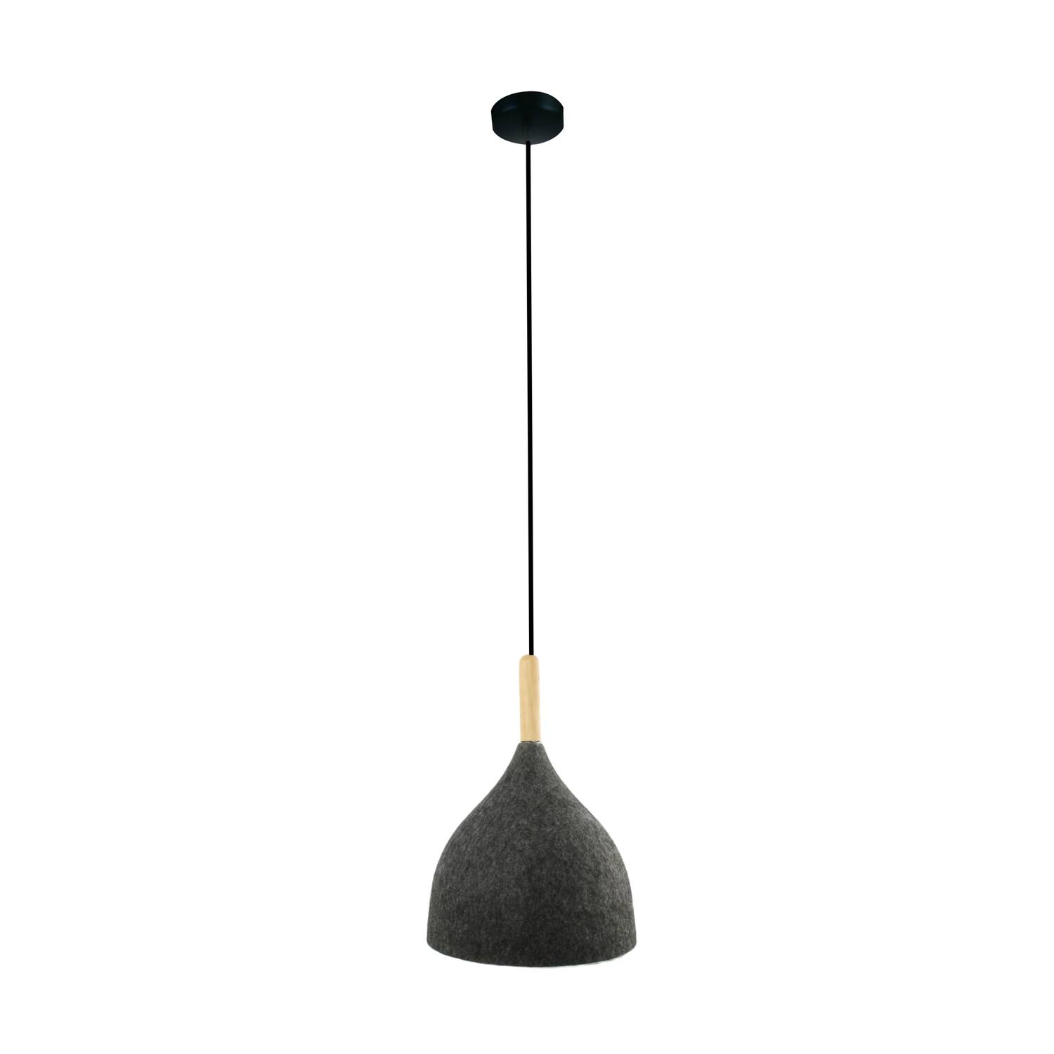 Ceiling light felt 20.5x20.5x20cm - Grey