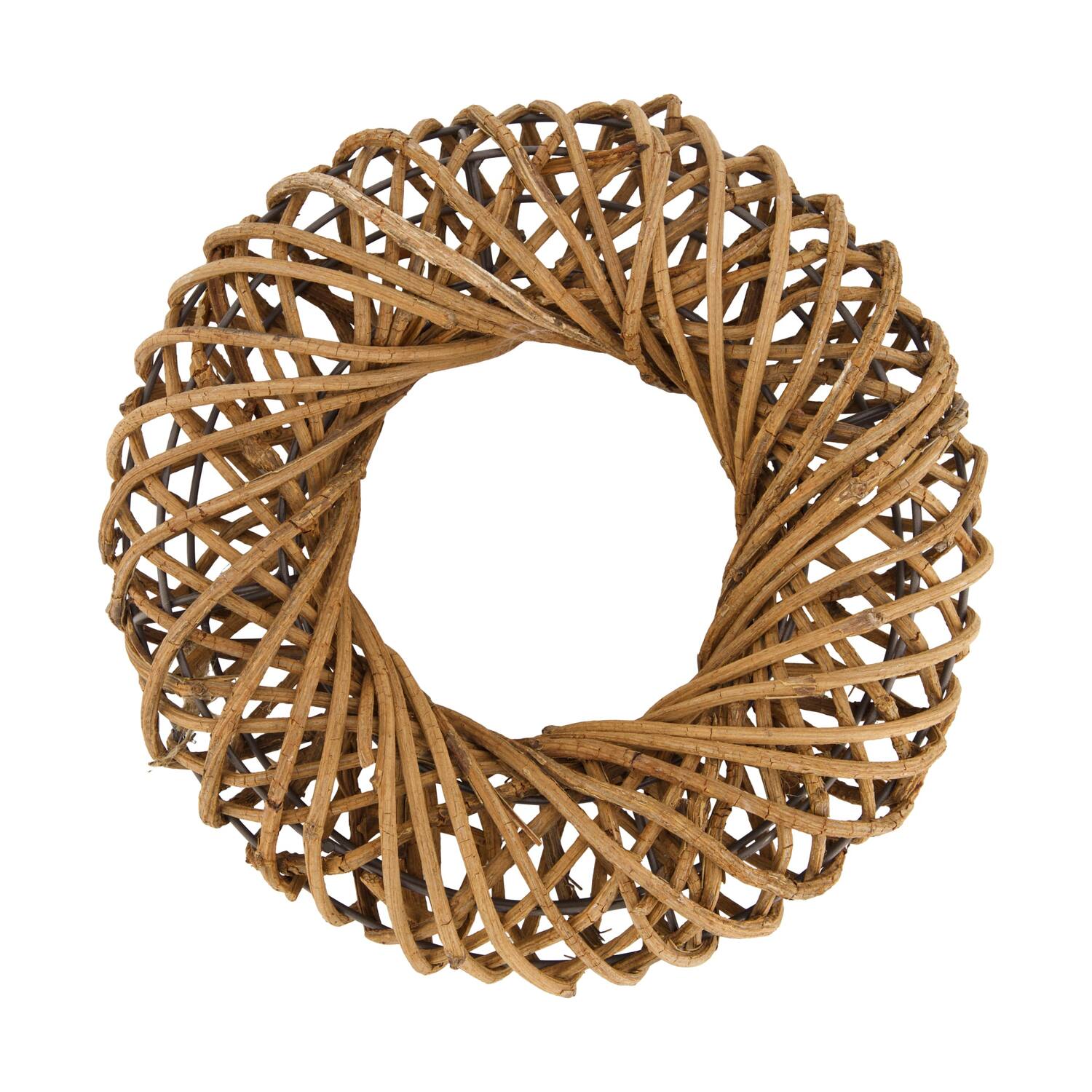 Wreath rattan 28x7.5x28cm
