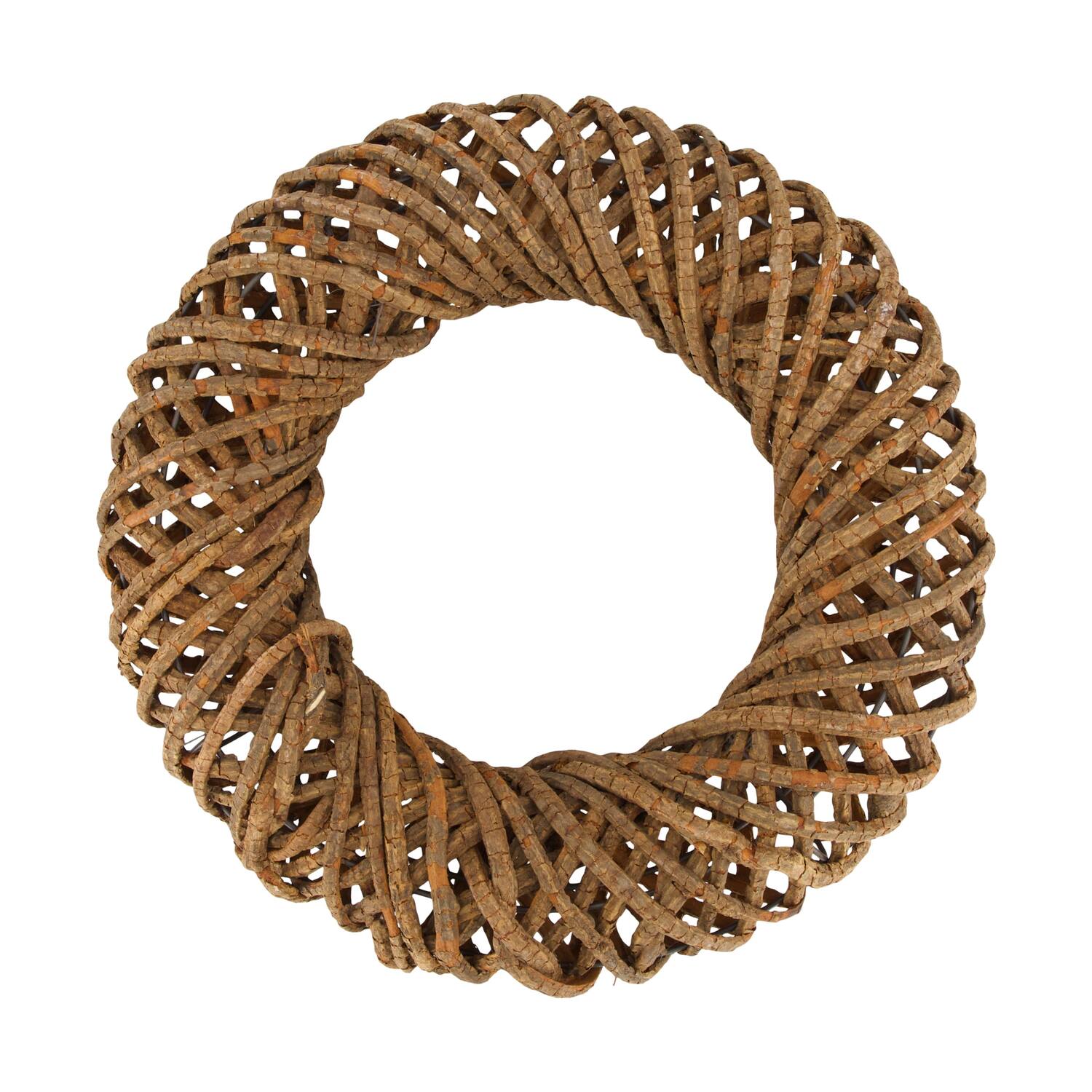 Wreath rattan 38x8.5x38cm - Natural