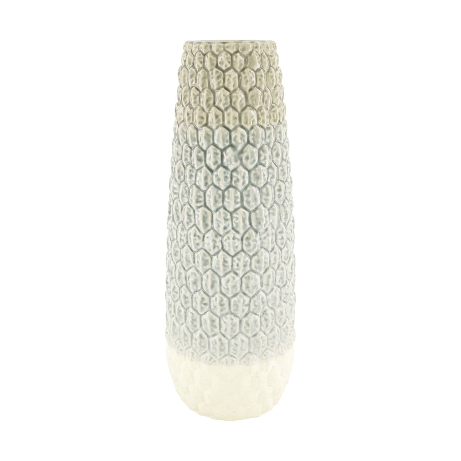 Vase ceramic 15.5x15.5x44cm - Grey