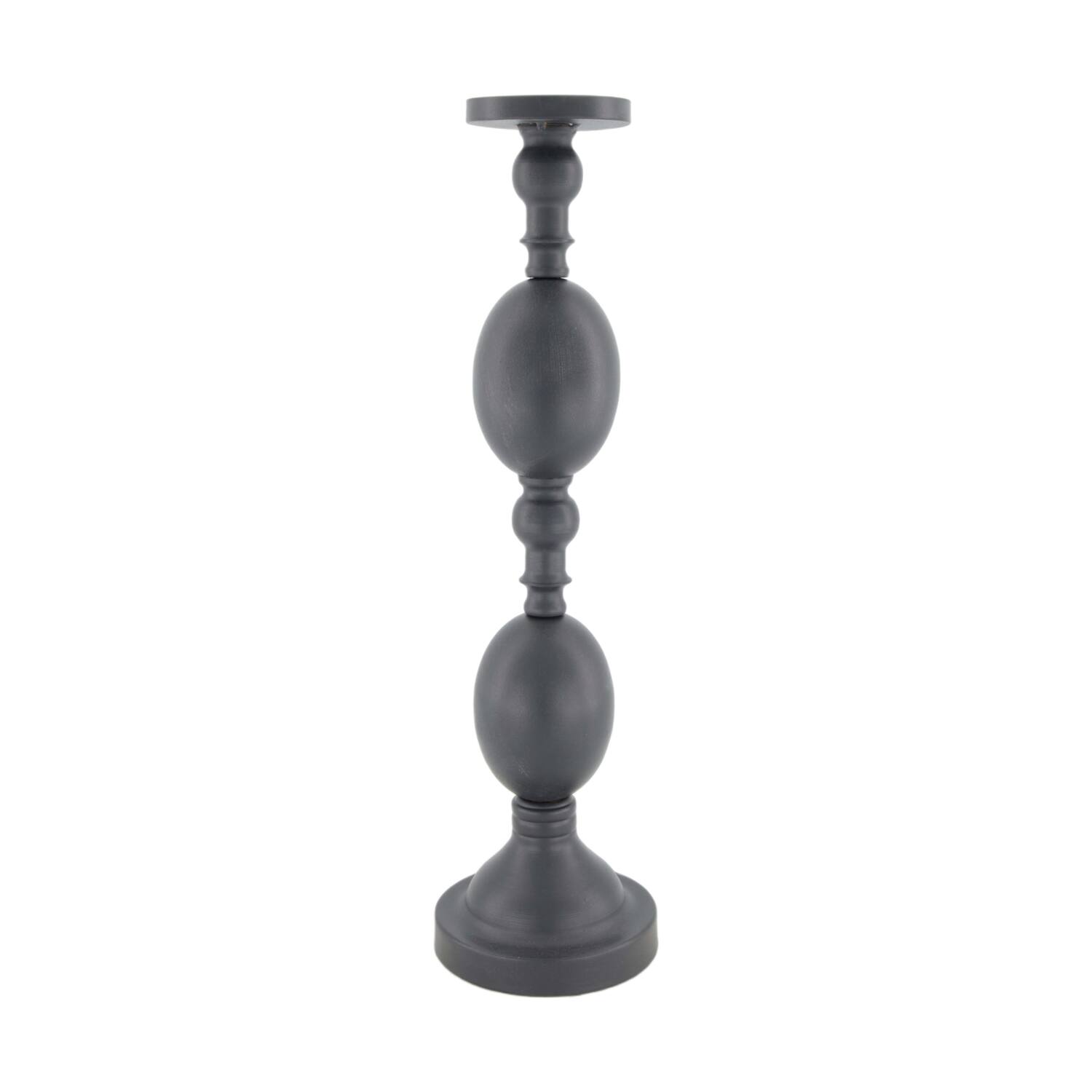 Pillar candle holder metal 12x12x43.8cm
