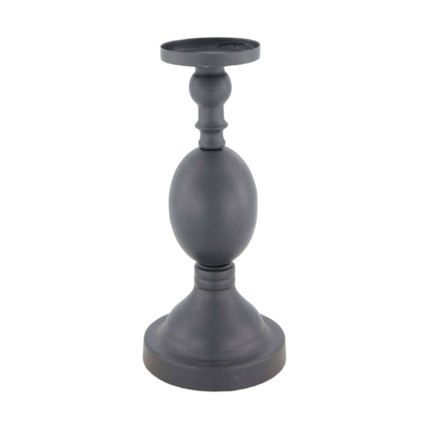 Pillar candle holder metal 12x12x27cm