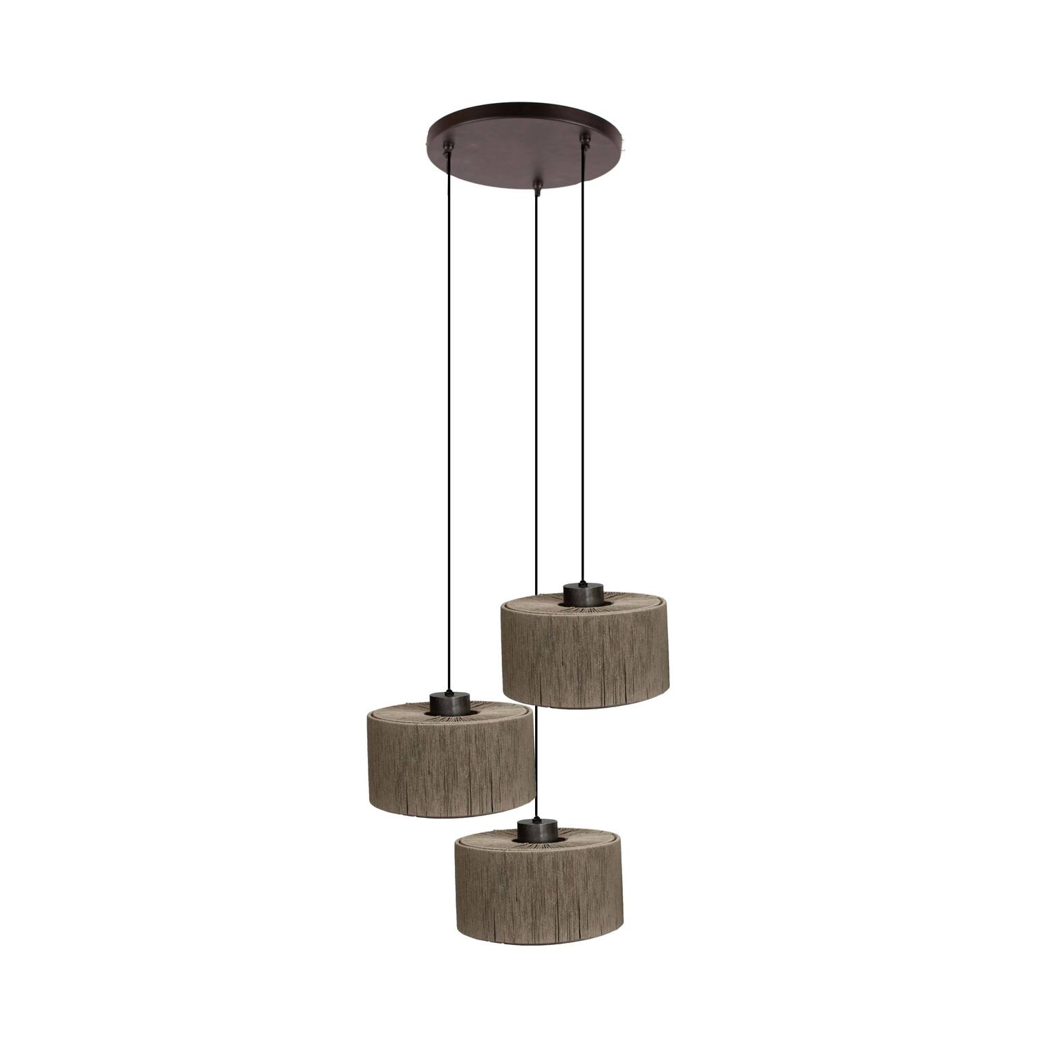 Ceiling light jute 39x39x130cm