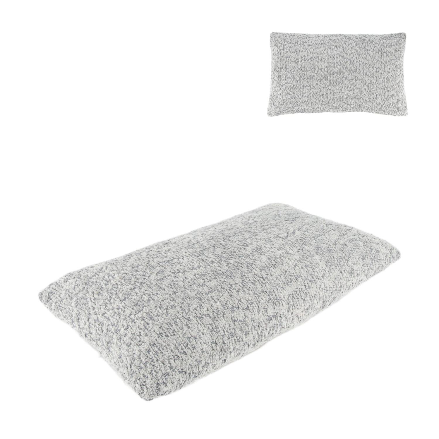 Cushion polyester 30x50x8cm - Grey