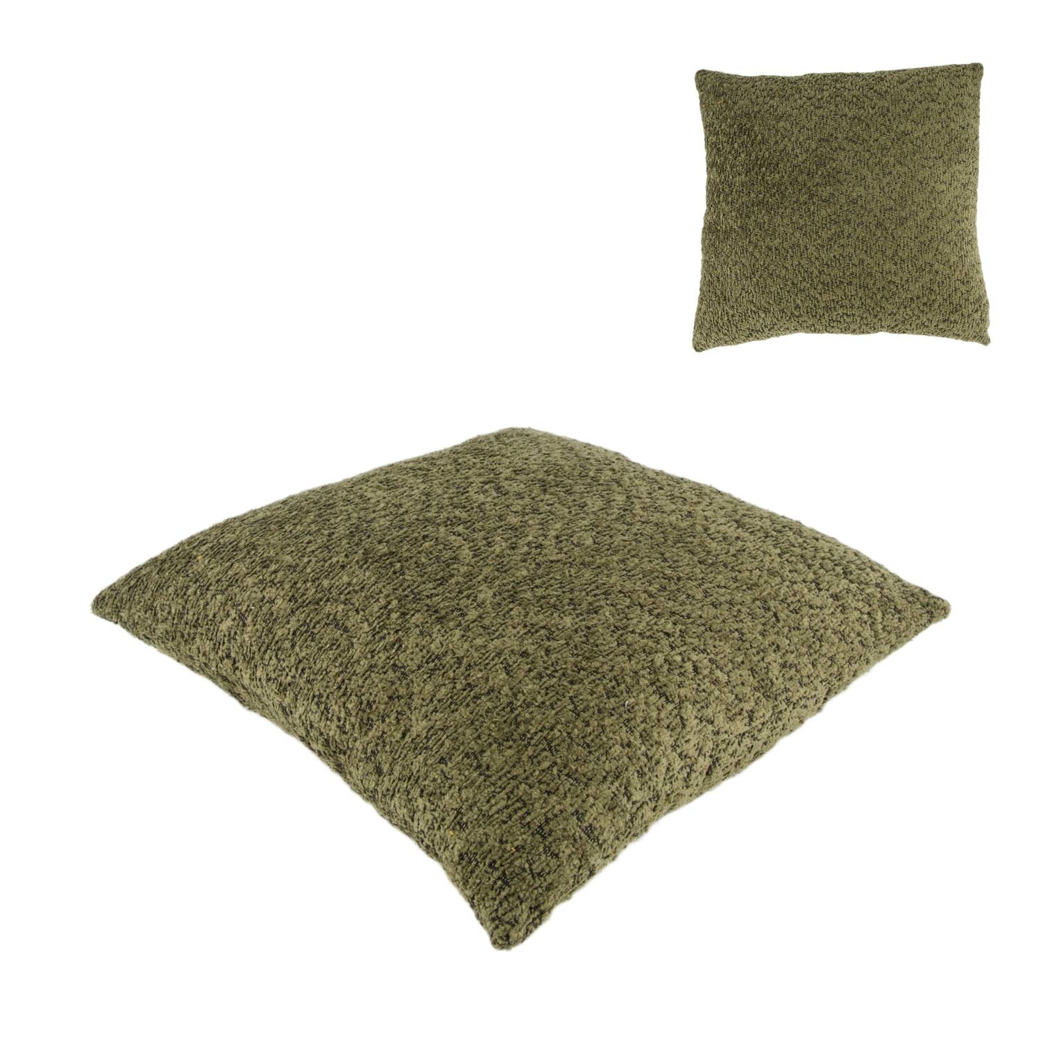 Cushion polyester 45x45x8cm - Green