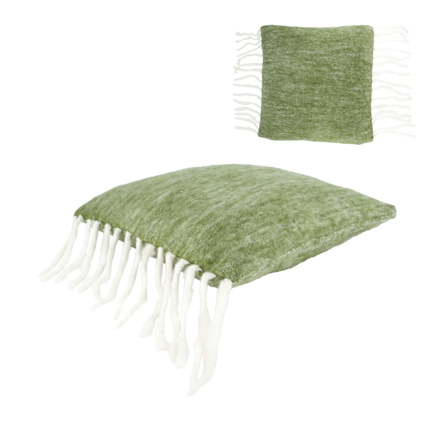 Cushion with tassels acrylic 45x45x8cm