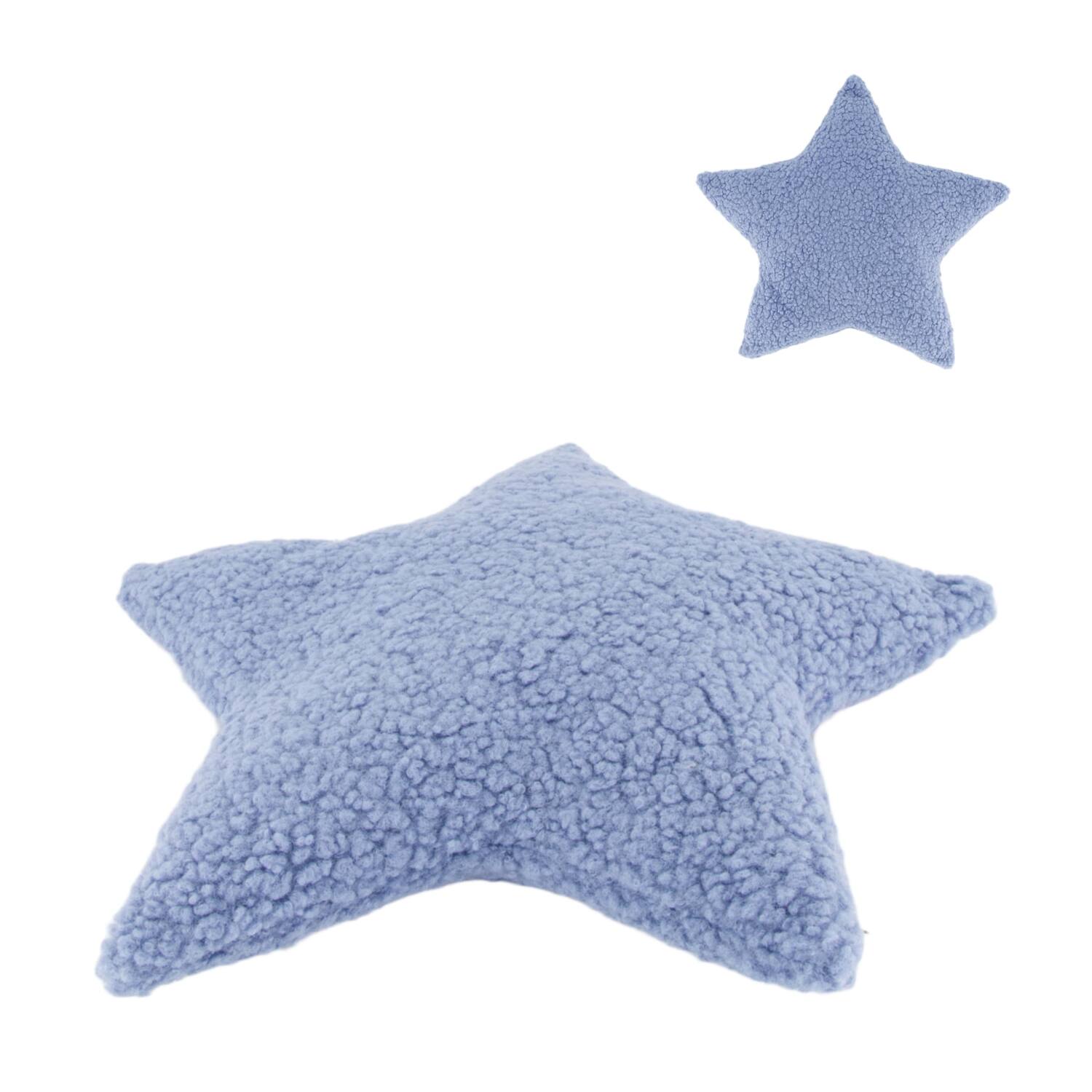 Cushion star teddy polyester 45x45x8cm