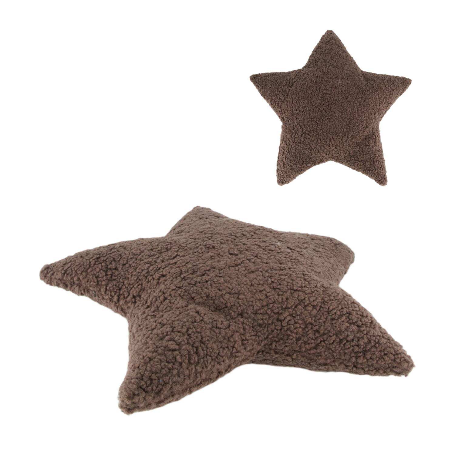 Cushion star teddy polyester 58x58x8cm