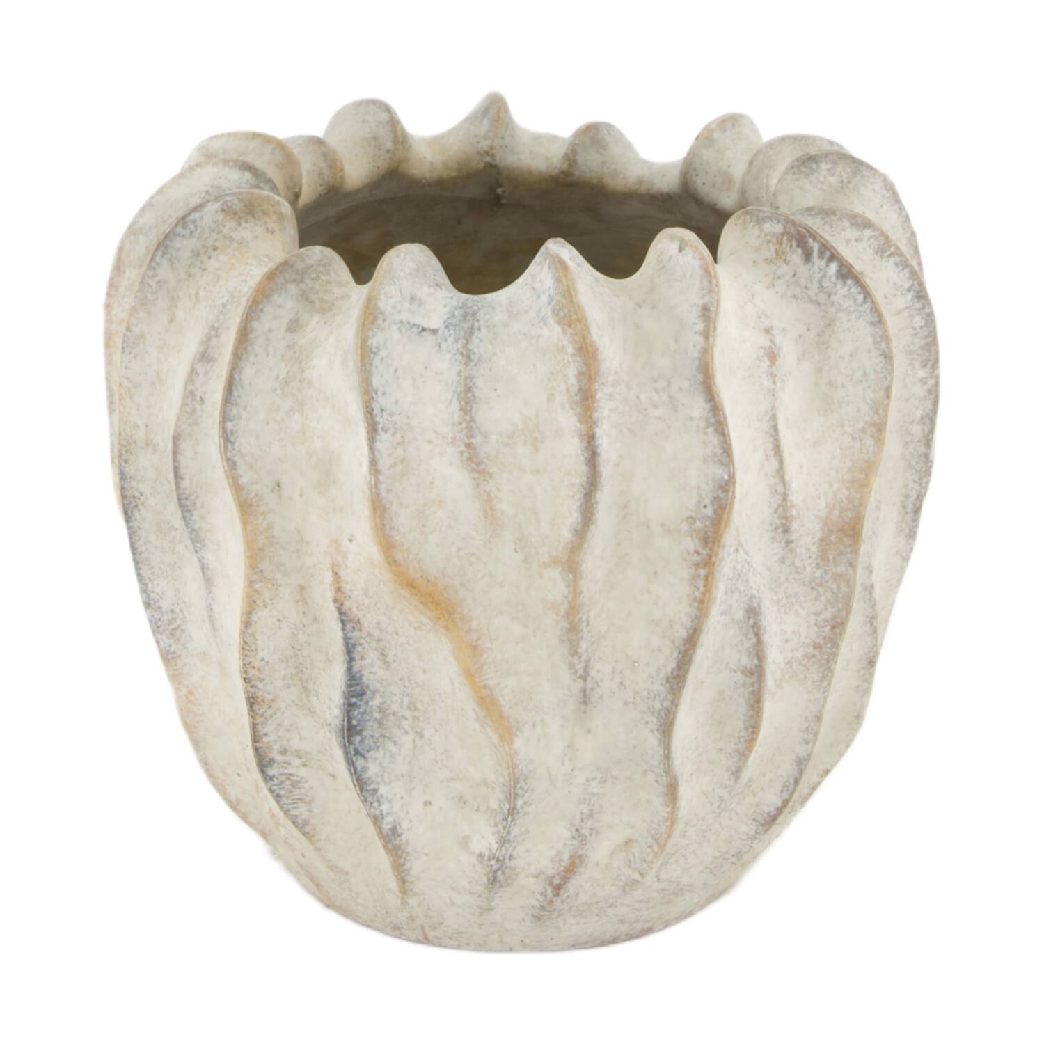 Planter cement 19x19x16.5cm - Grey