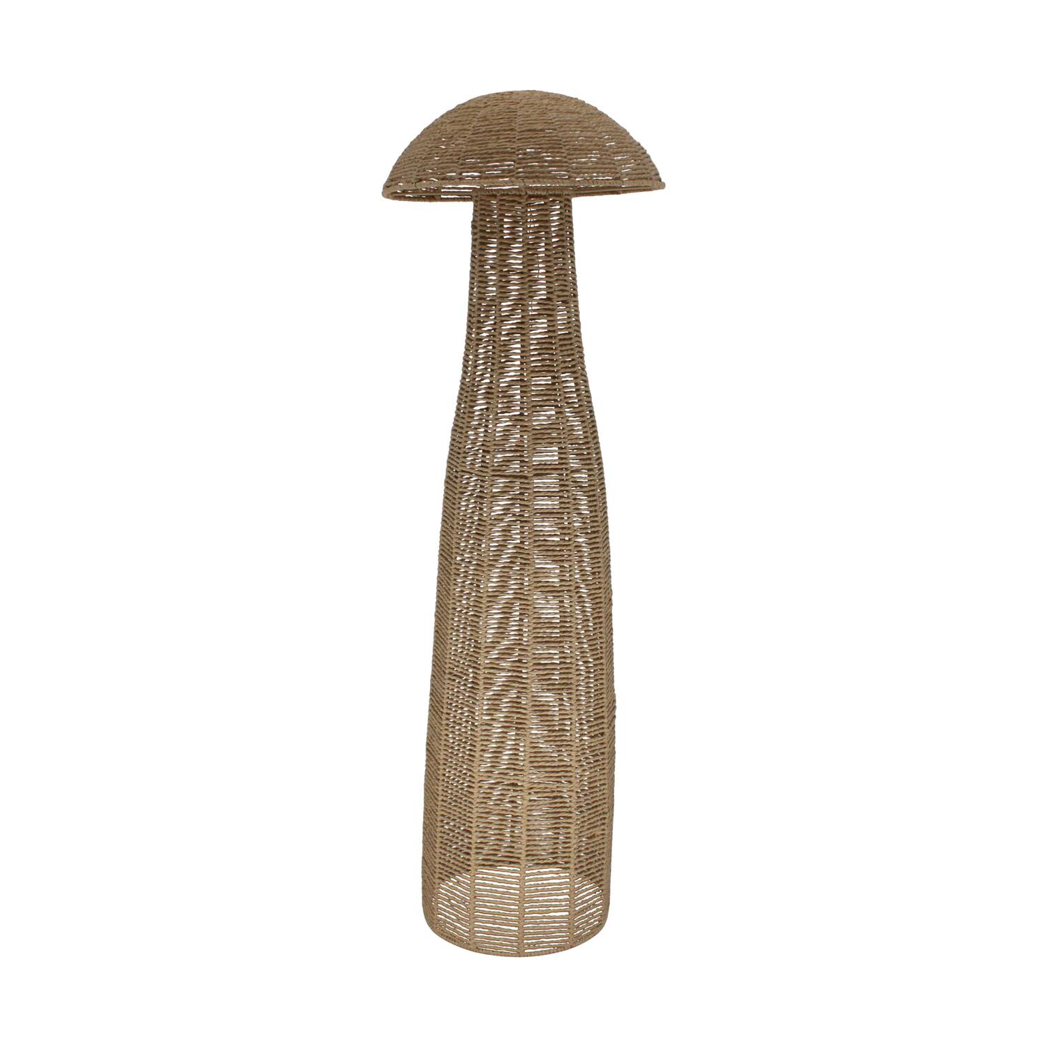 Mushroom paper rope 38x38x118cm - Natural