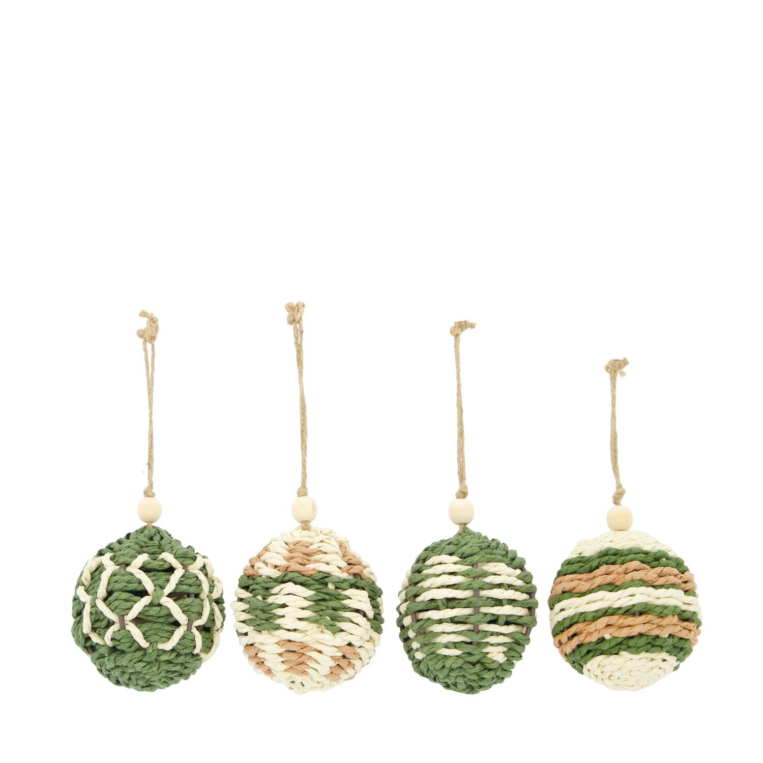 Bauble jute 9x9x9cm A/4