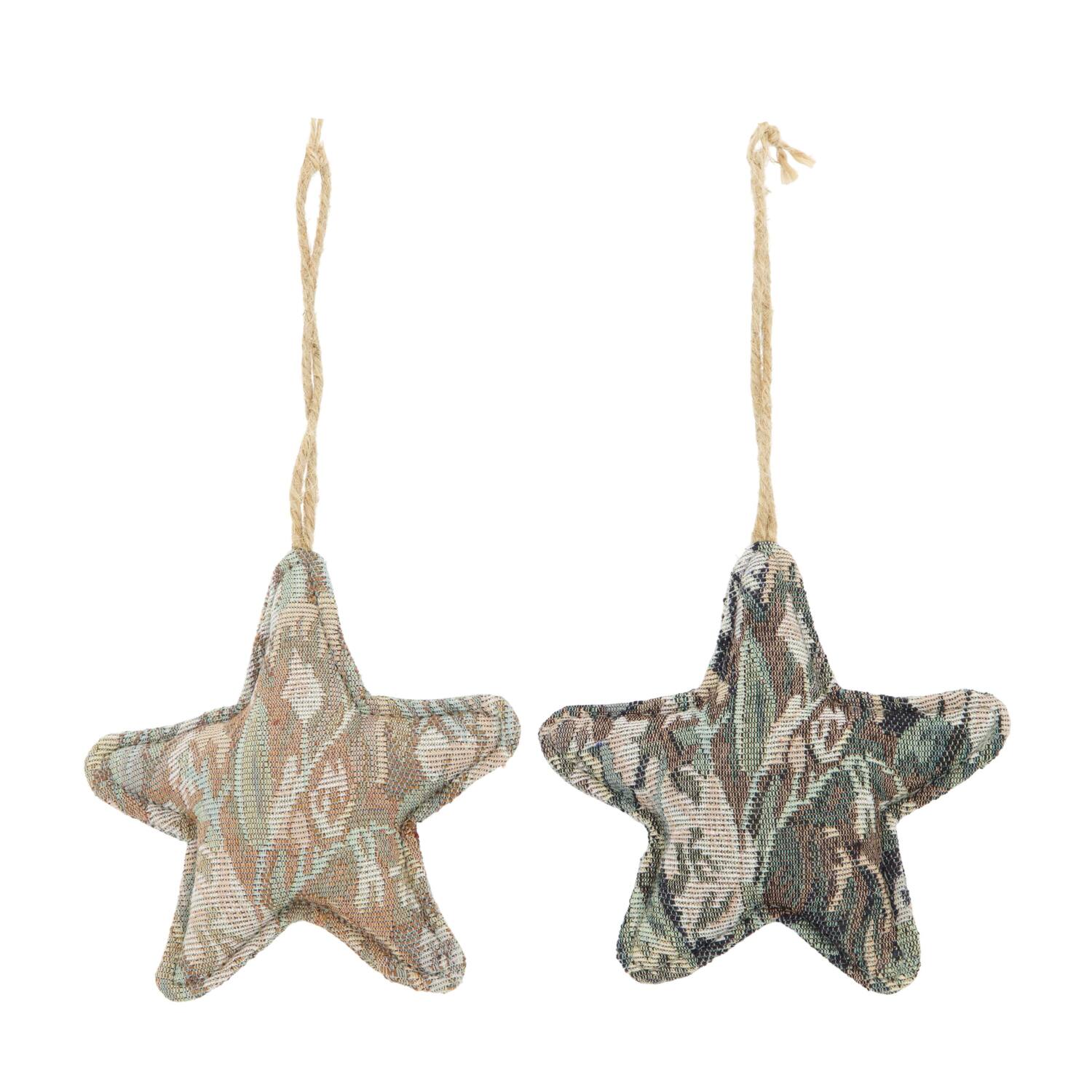Hanger star fabric 14x4x14cm  - Multi