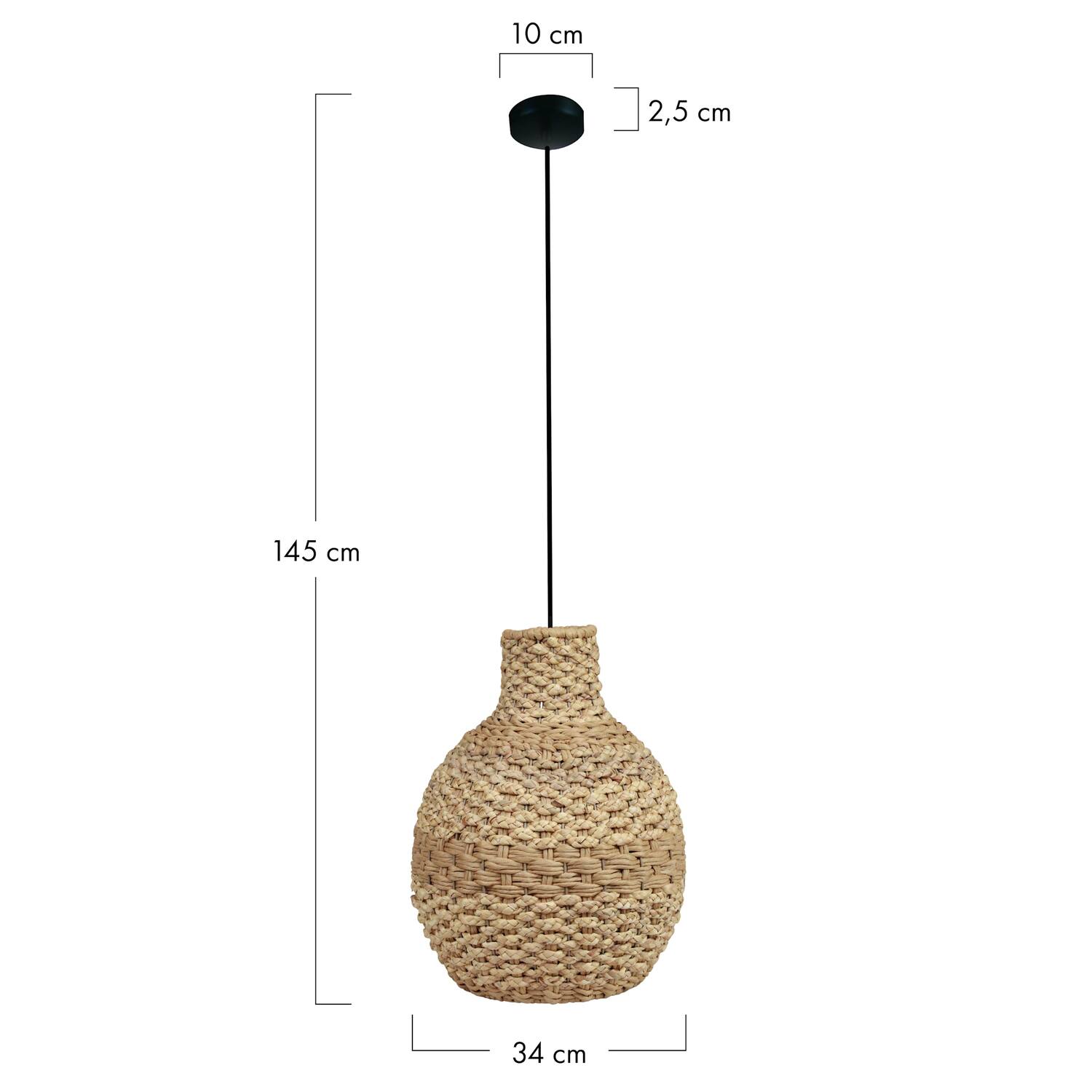 Ceiling light waterhyacinth 34x34x45cm