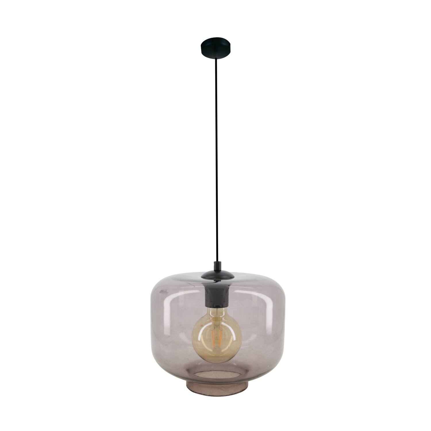 Ceiling light glass 25x25x125cm - Grey