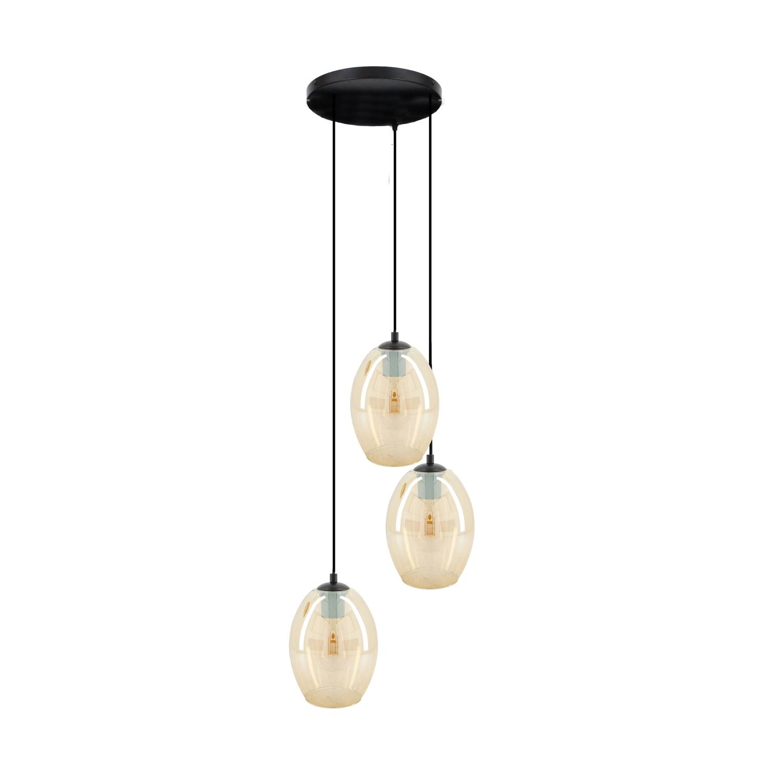 Ceiling light glass 39x36x130cm