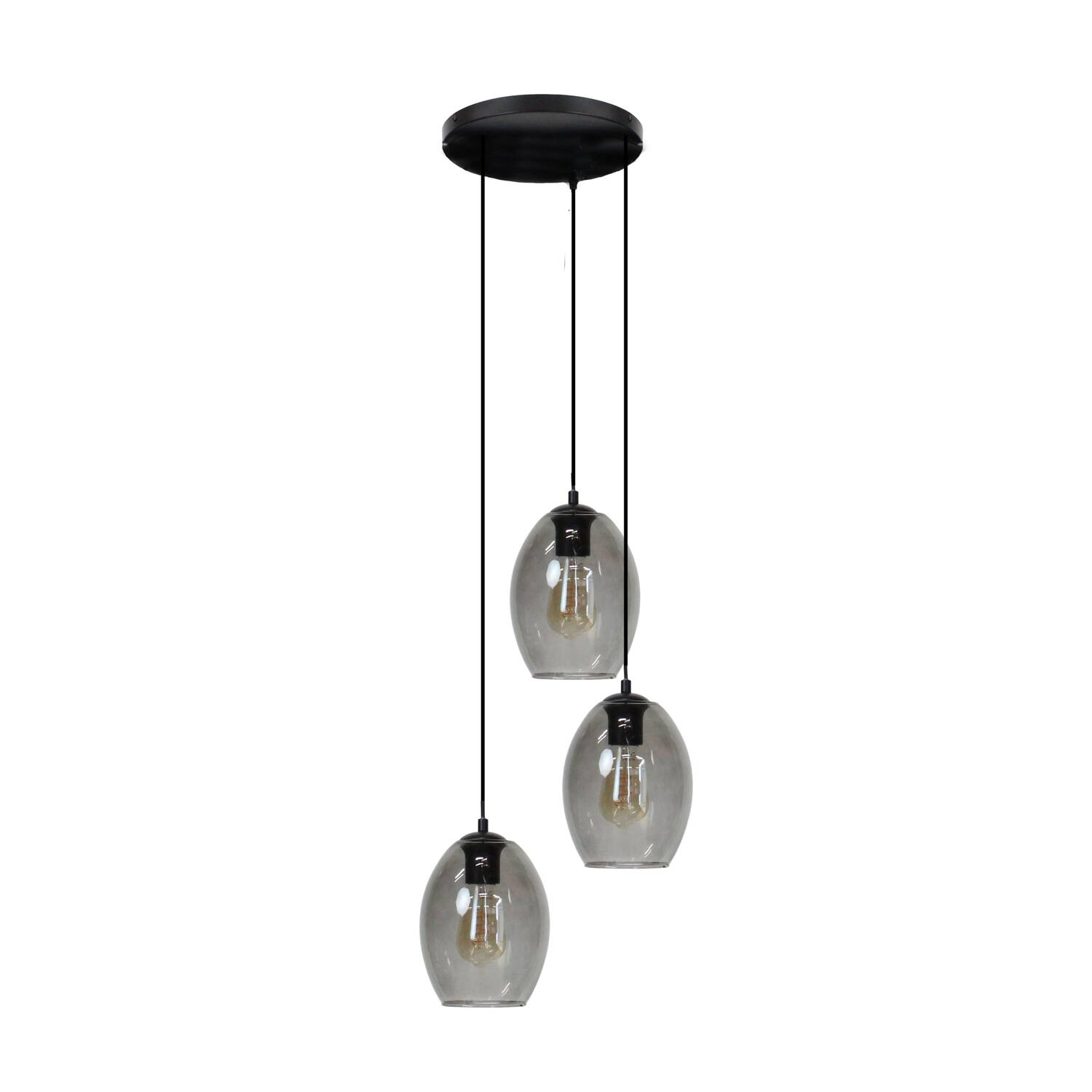 Ceiling light glass 39x36x130cm