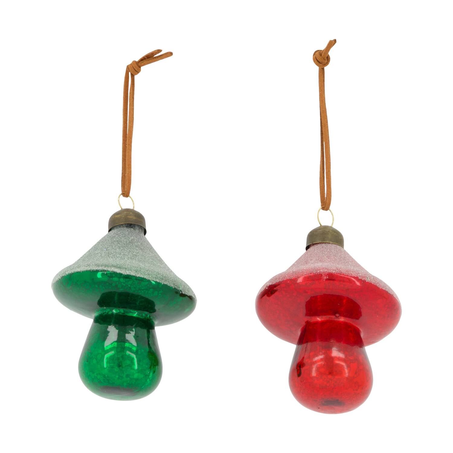 Hanger mushroom glass 7x7x9cm C/2