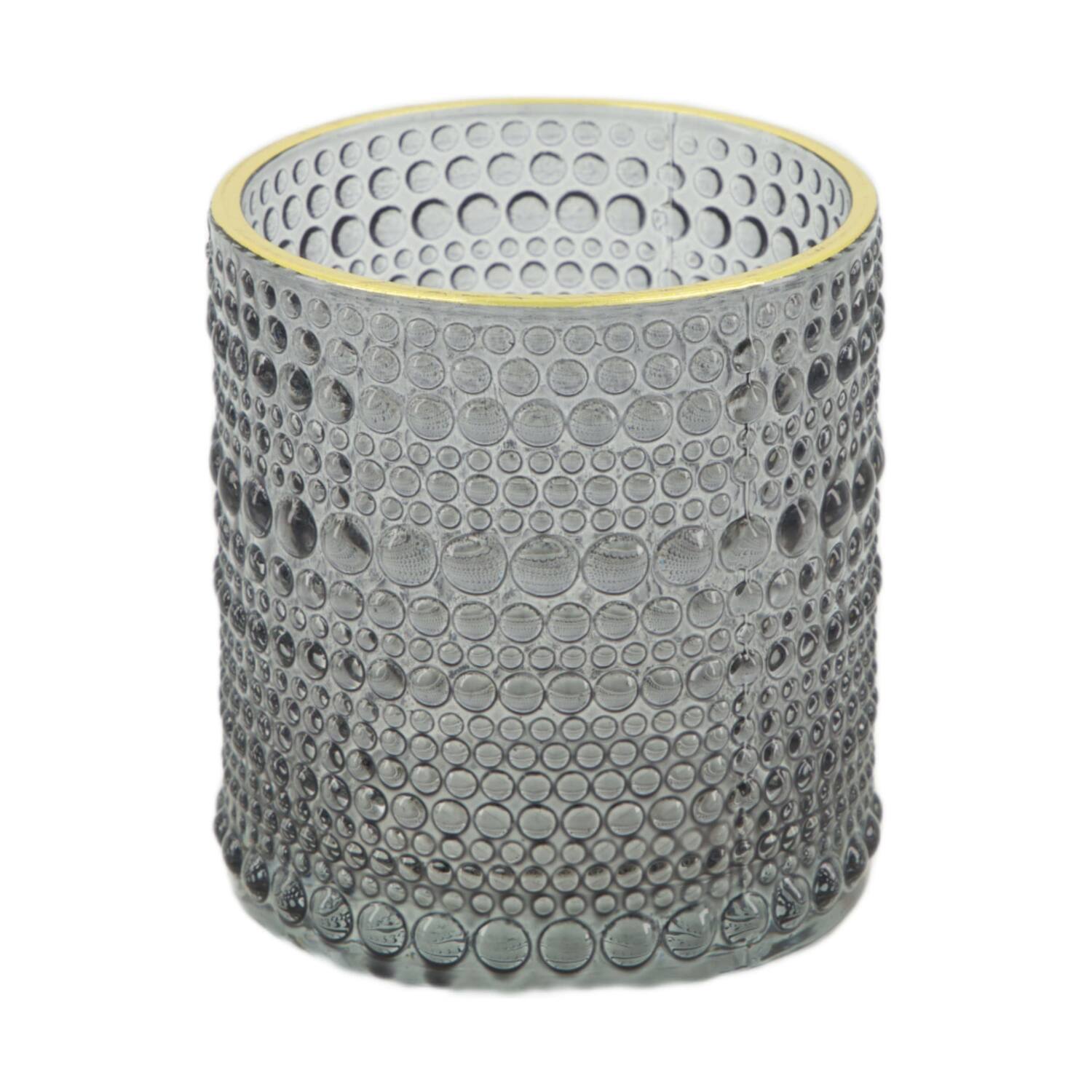Tealight holder glass 7.2x7.2x8cm