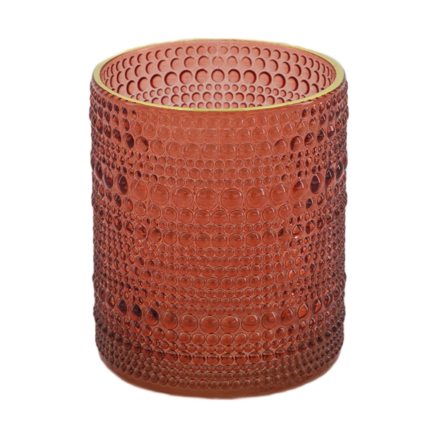 Tealight holder glass 8.5x8.5x10cm