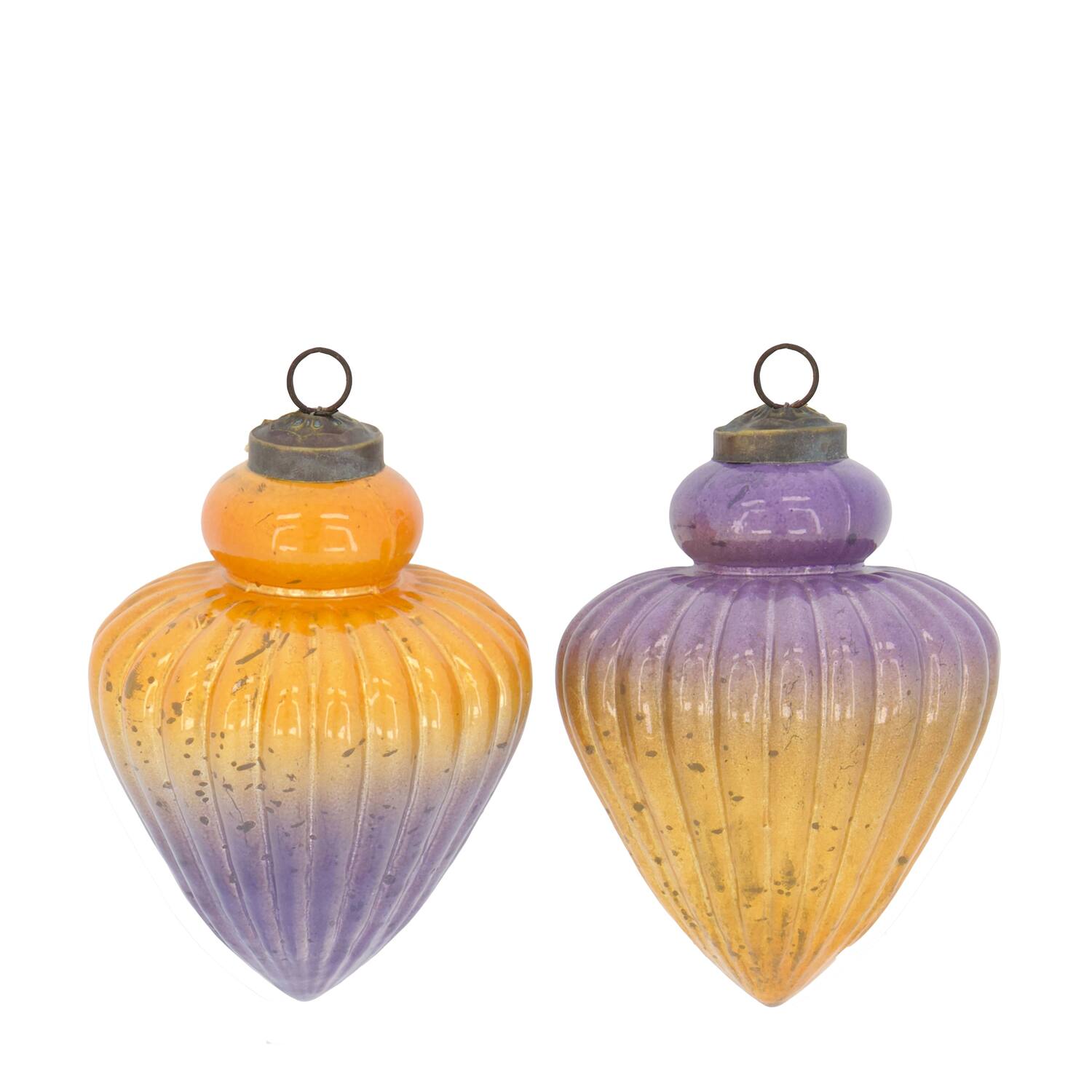 Bauble glass 8.5x8.5x10cm C/2