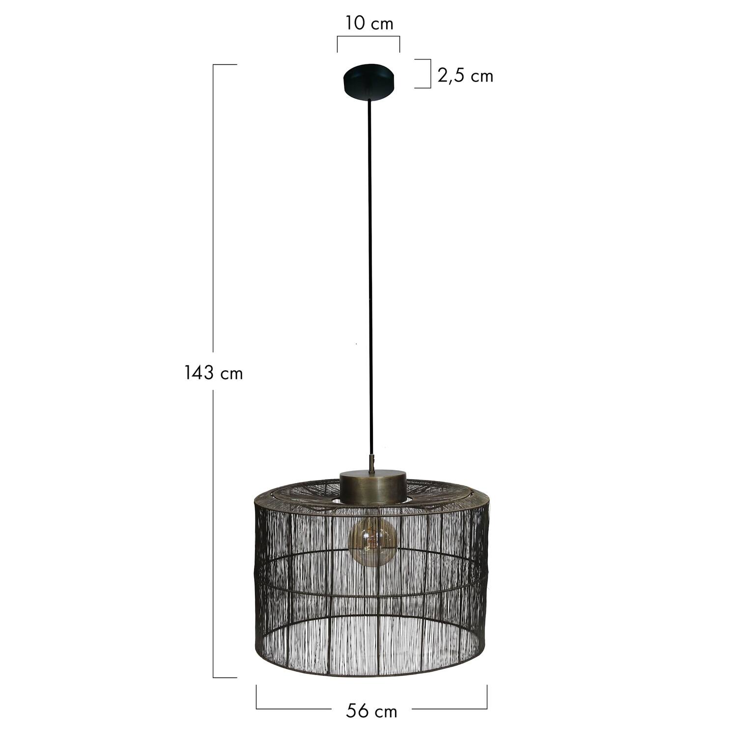 Ceiling light metal 56x56x43cm