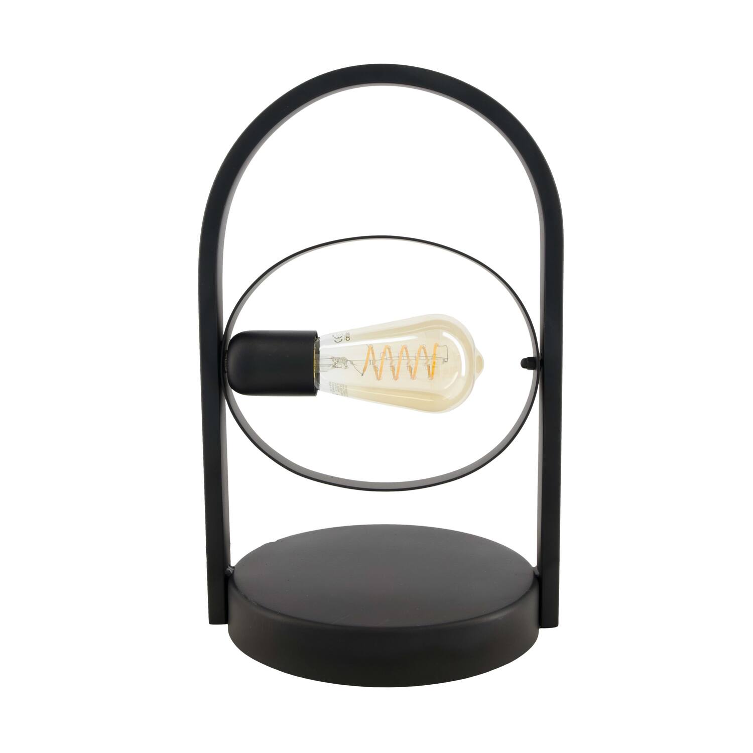 Table lamp metal 22x20x36cm - Black