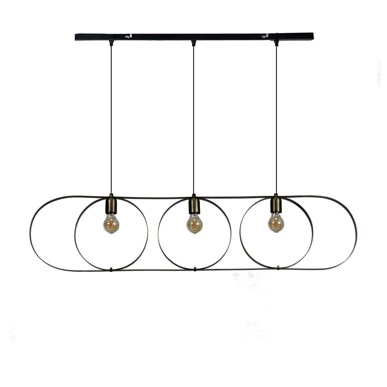 Ceiling light metal 120x27.5x130cm
