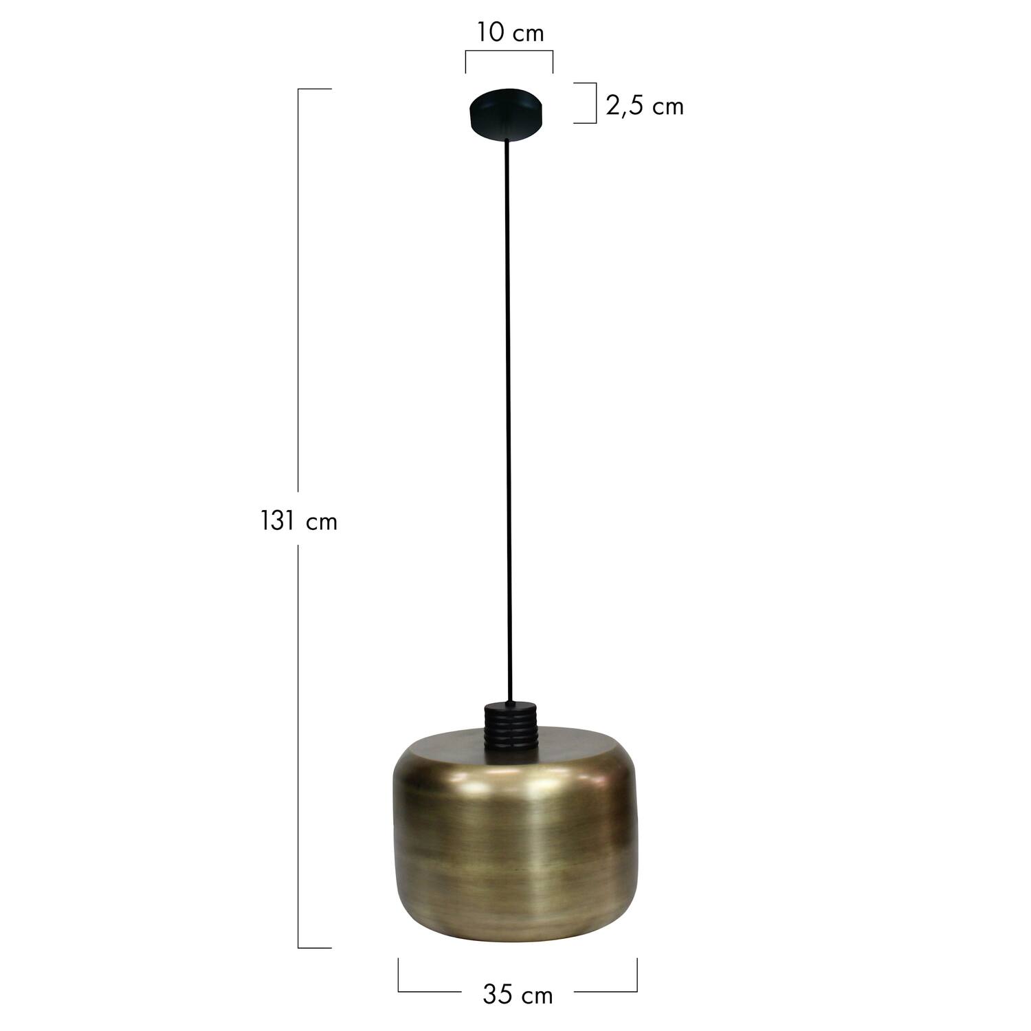 Ceiling light metal 35x35x31cm