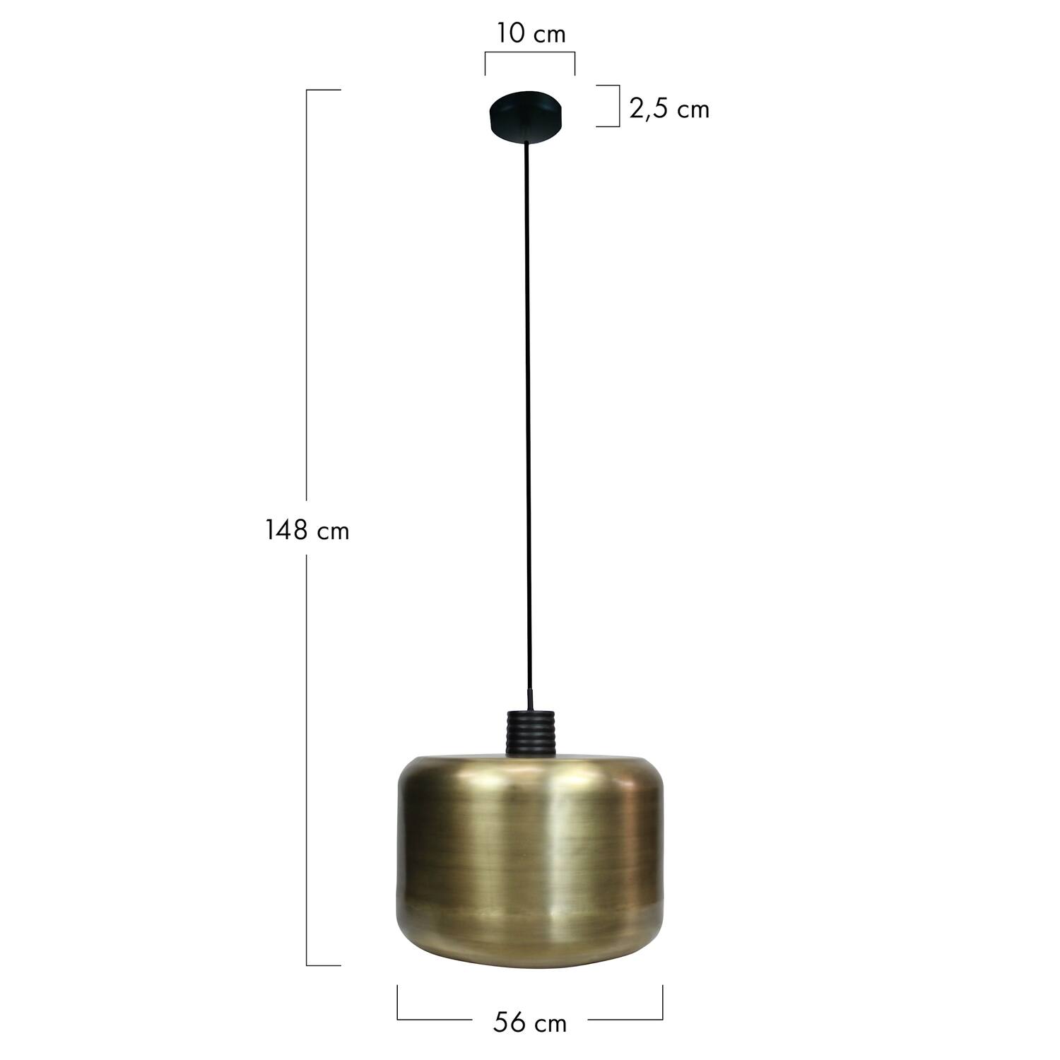 Ceiling light metal 56x56x48cm