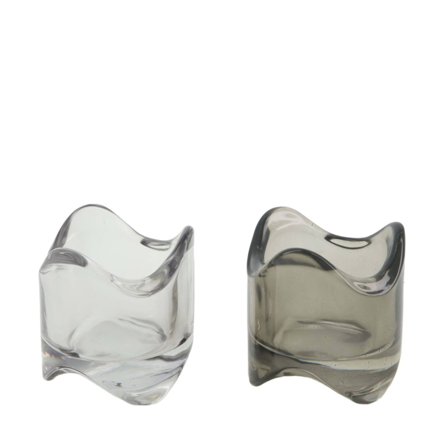 Tealight holder glass 5.5x5.5x6cm C/2